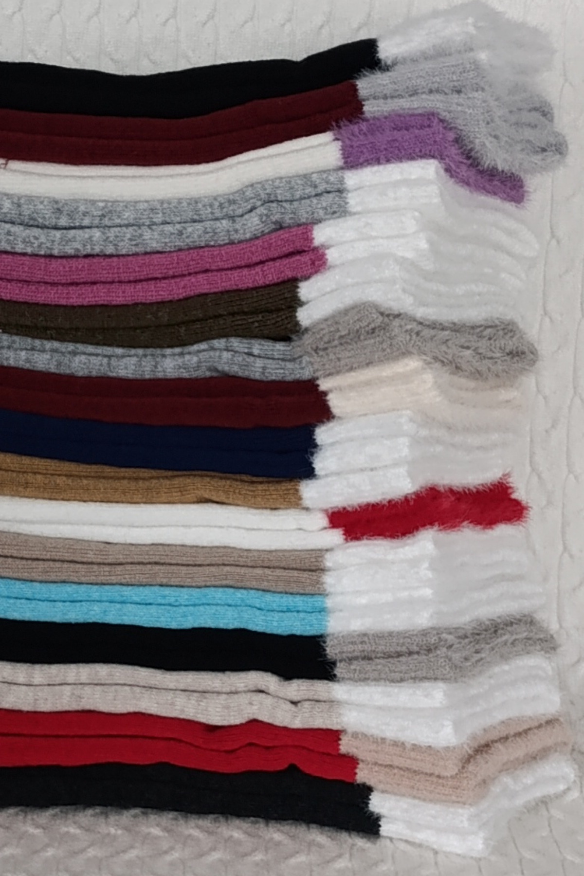 Kışlık Havlu Patik Çorabı (3 Çift) Kadın Termal Özellikli Kalın Çorap — görsel 4 · LİMONSOCKS10211