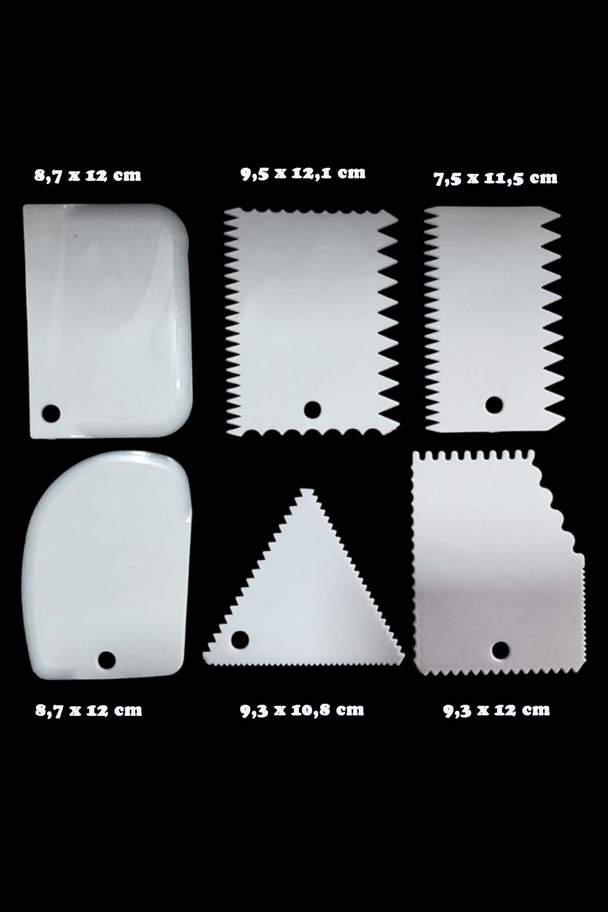 hobiadresi Plastik şekillendirici kesme kazıma aparatı 6 lı set
