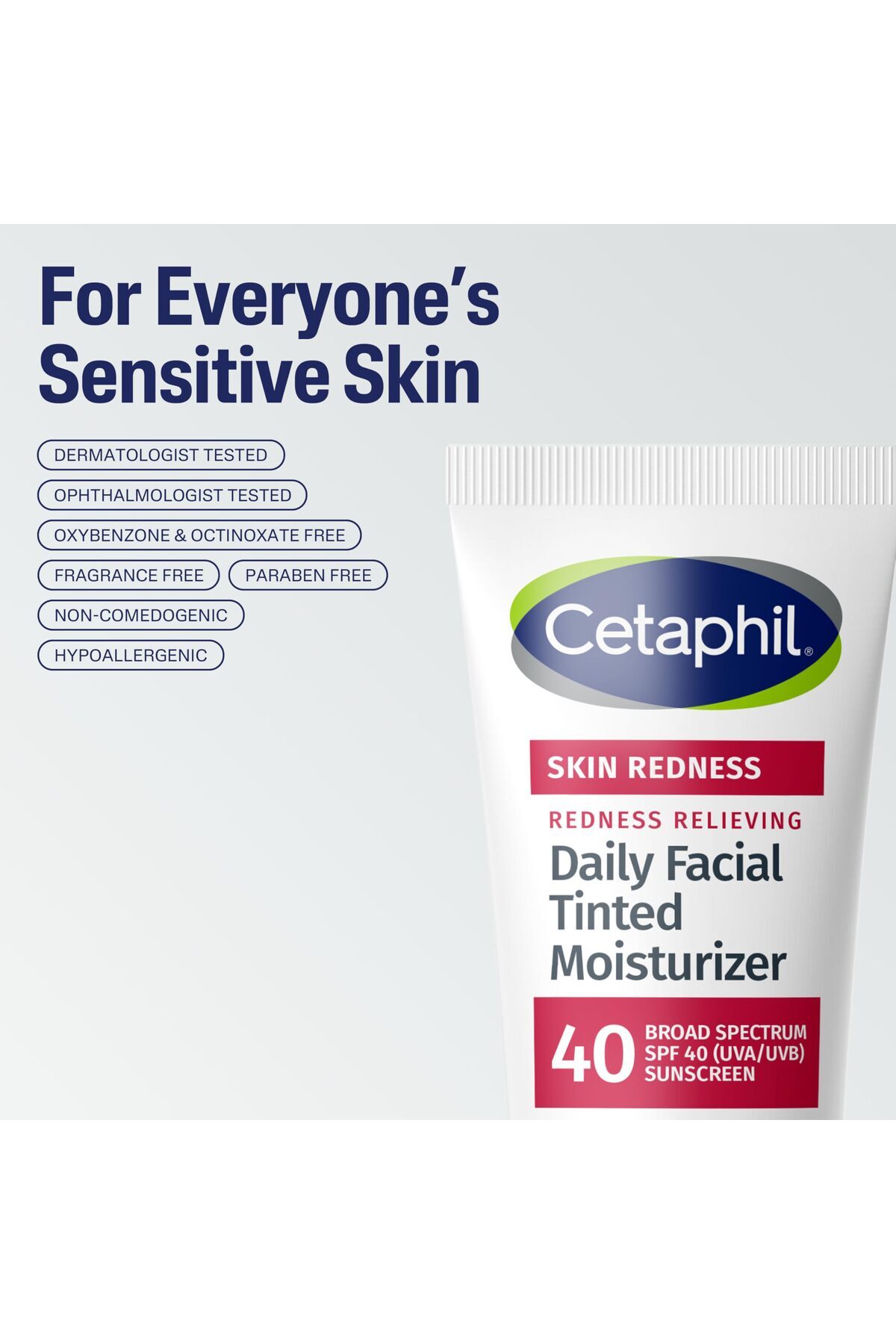 Cetaphil-Redness Relieving Moisturizer SPF 40, 1.7 oz, Broad Spectrum, Neutral Tint 7