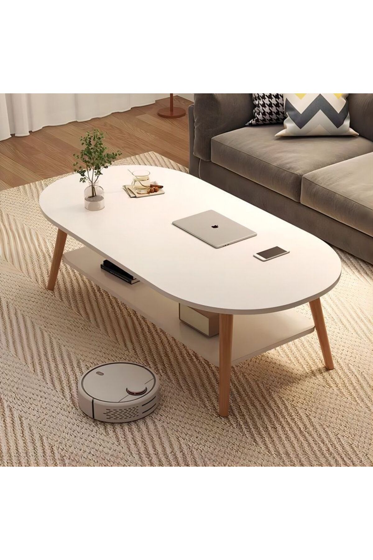 Generica-White center table, size 120*60*42 cm 5