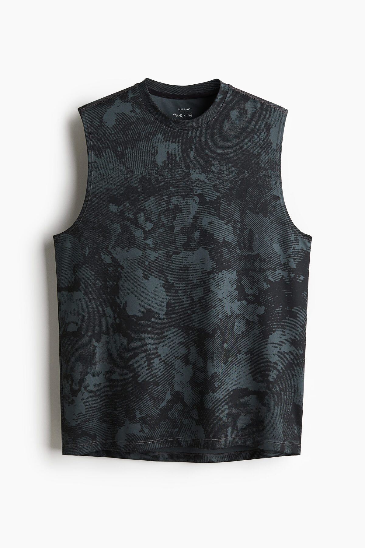 رکابی ورزشی مشکی مردانه بدون آستین ™ اورجینال H M H&M