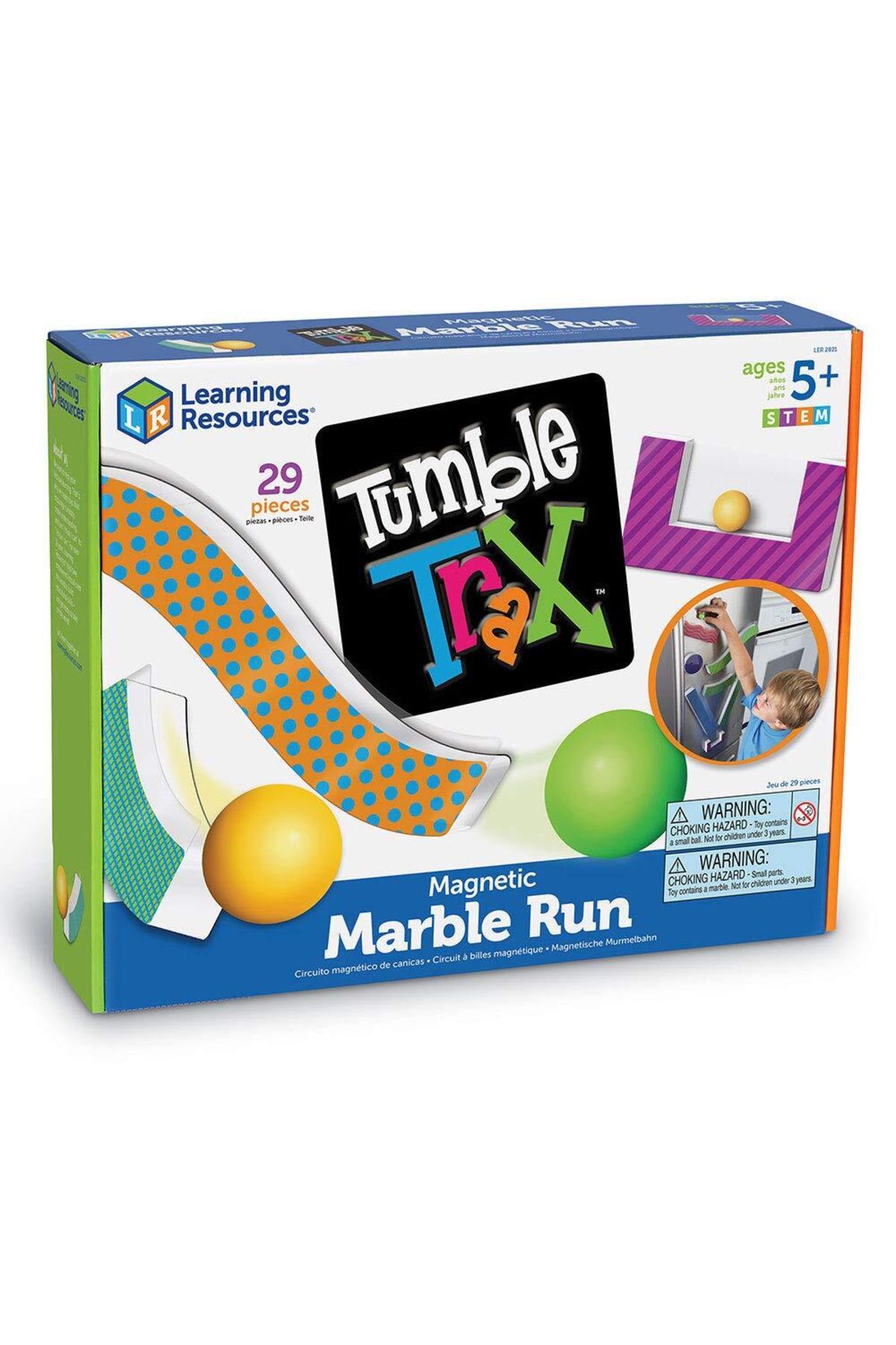 Learning Resources-Tumble Trax Magnetic Marble Run-LER2821 6