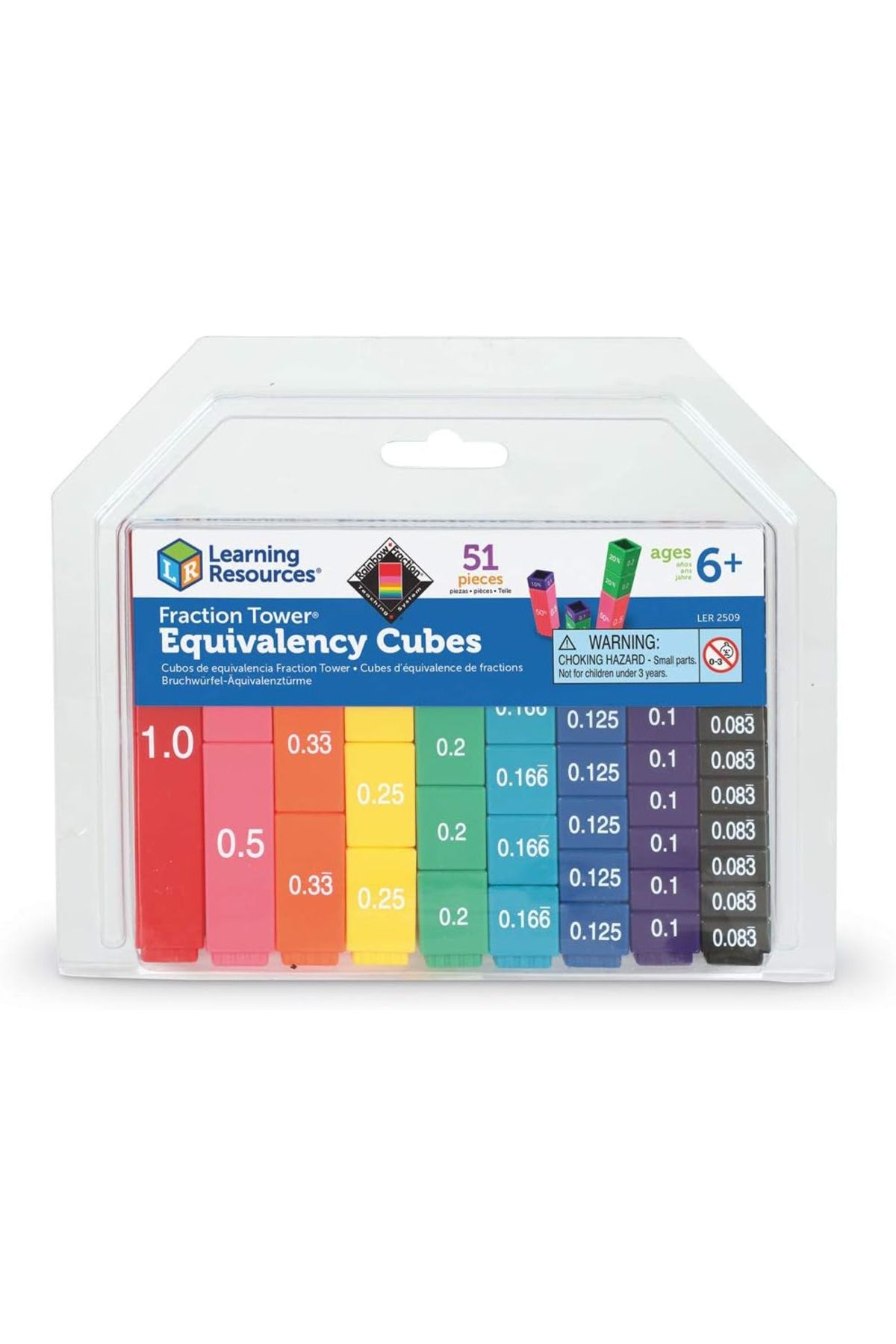 Learning Resources-Fraction Tower Equivalency Cubes-LER2509 6