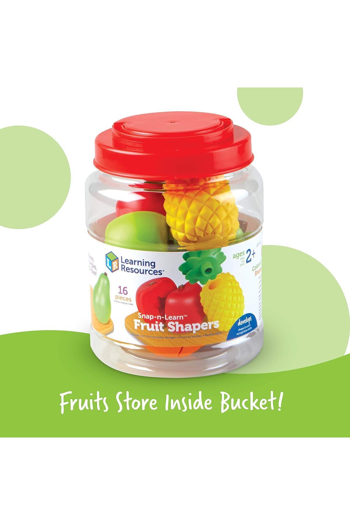 Learning Resources-LR -SNAP-N-LEARN™ FRUIT SHAPERS 3