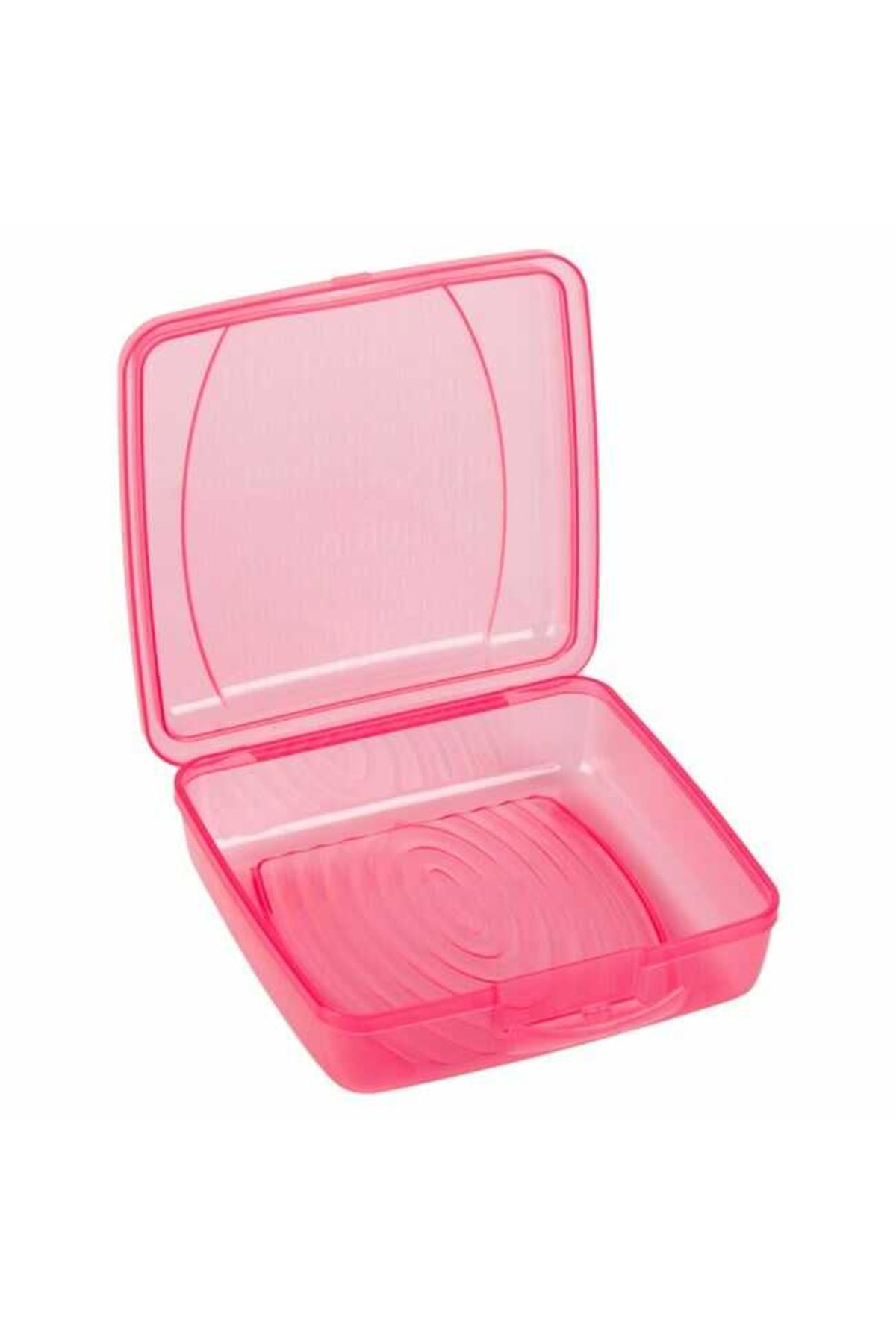 Micostore Caserola Plastic, Pentru Sandwich Toast, Roz, Pentru Fete, 550 Ml, 13.5 X 13.5 X 4 Cm - One Size