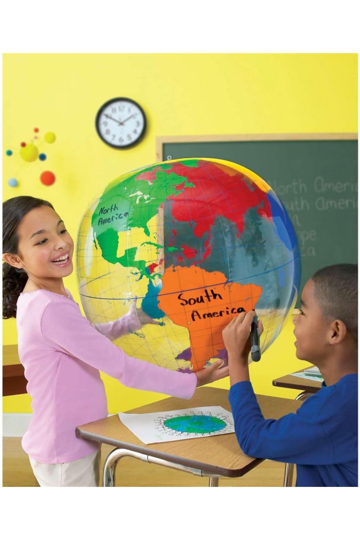 Learning Resources-Giant Inflatable Labelling Globe-LER2438 2
