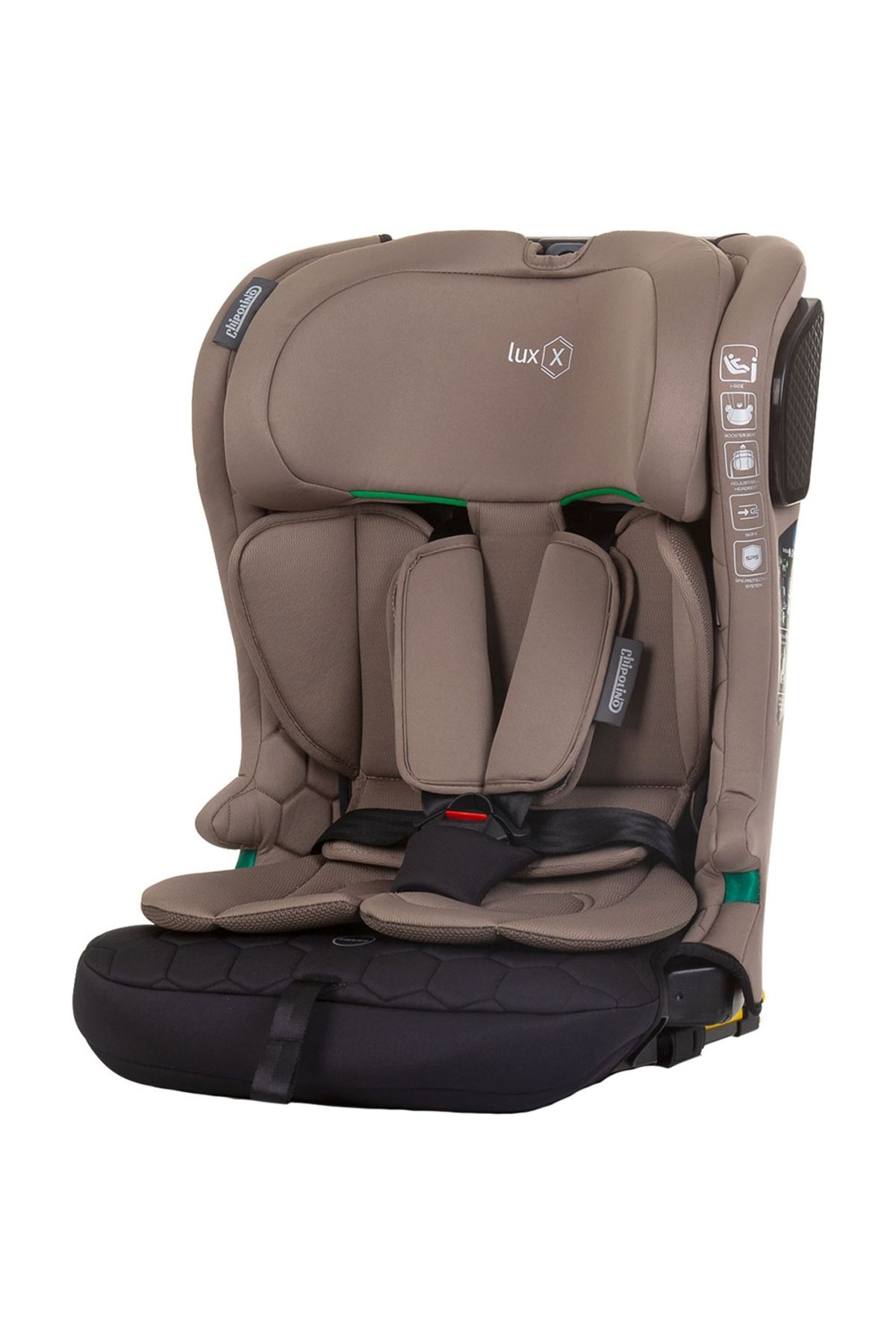 Chipolino-Car seat Chipolino Lux X I-Size 76-150 cm with macadamia Isofix system 1