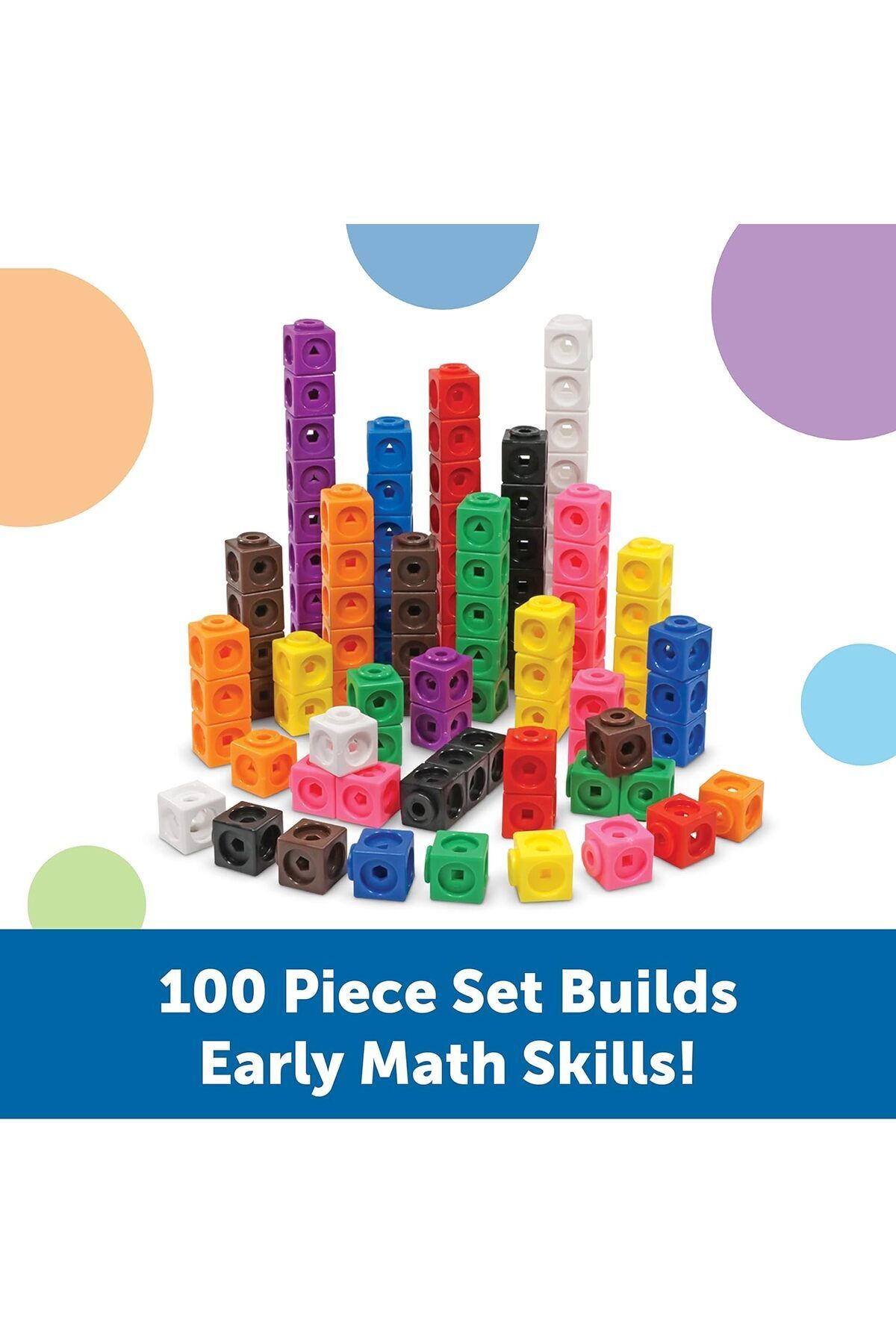 Learning Resources-LR-MathLink® Cubes, Set of 100 2