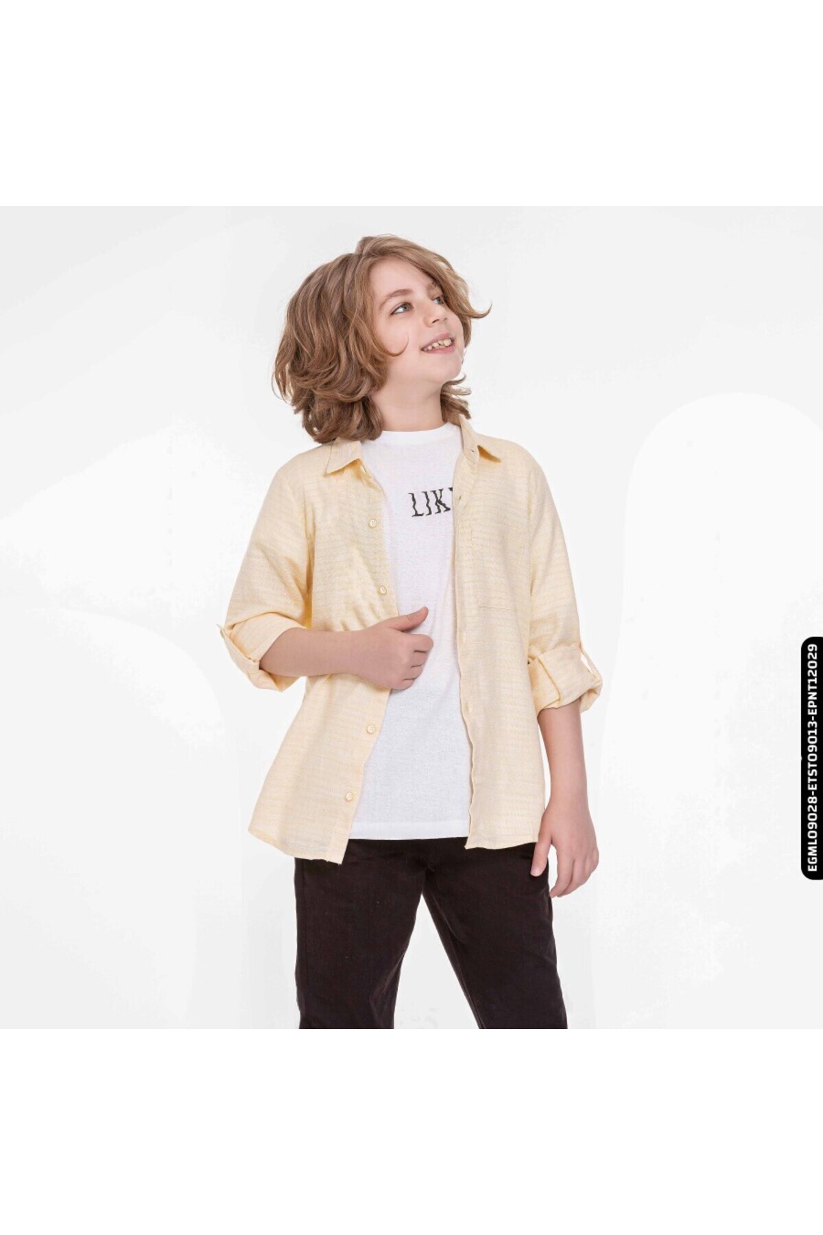 XO Kids Erkek Rodos Gömlek 8-14 Yaş 44339 Egml09028 fotoğrafı 4 (önizleme)