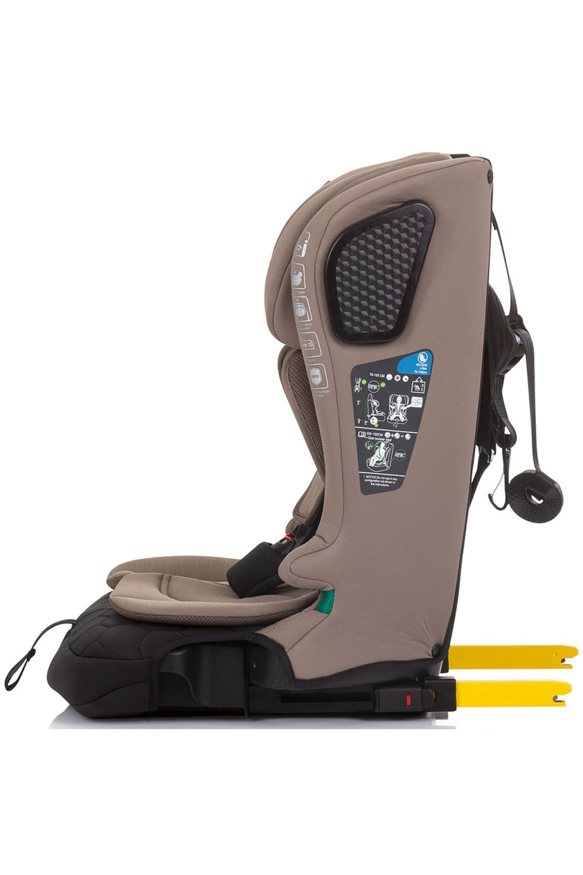 Chipolino-Car seat Chipolino Lux X I-Size 76-150 cm with macadamia Isofix system 4