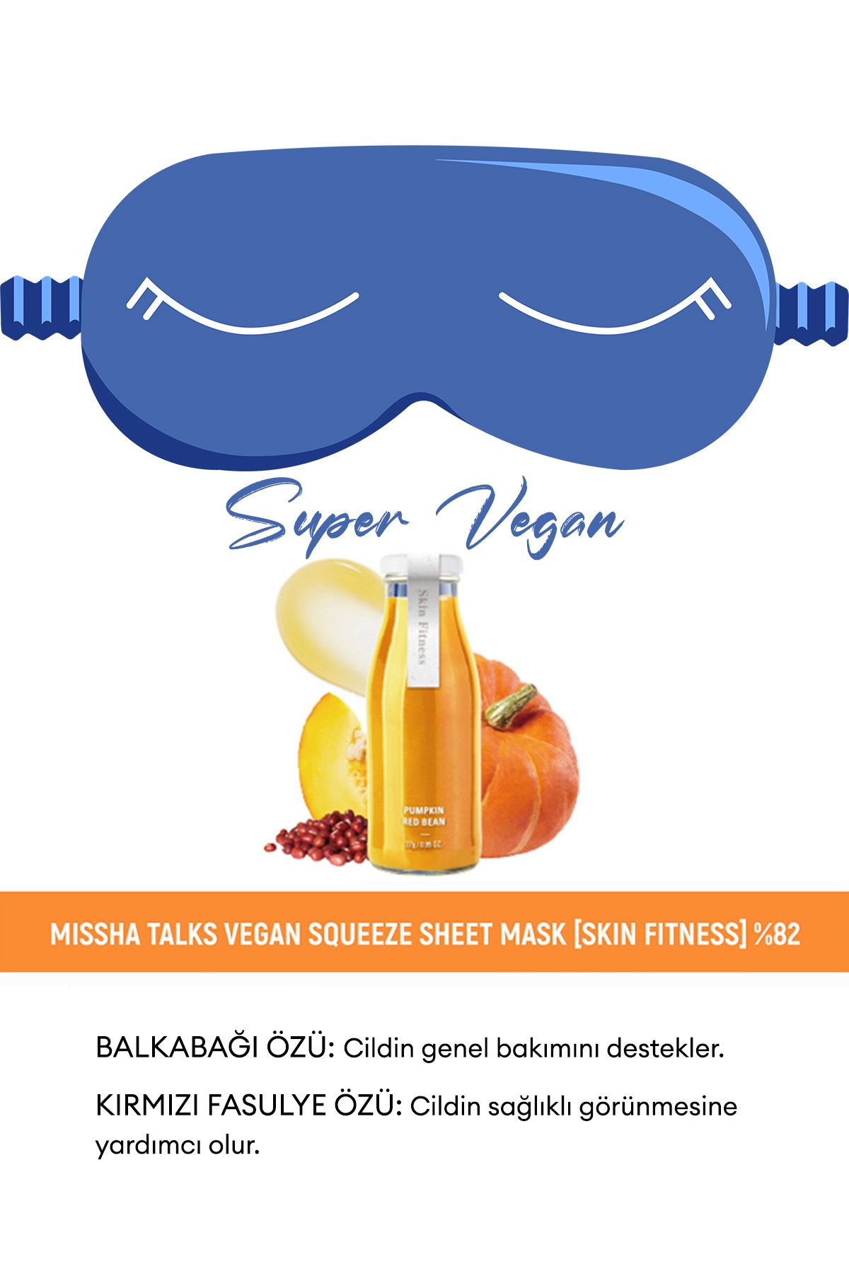 ماسک خواب وگان روشن کننده 10 گرمی ماسک خواب جیبی Talks Vegan Squeeze (SKİN FITNESS) Missha