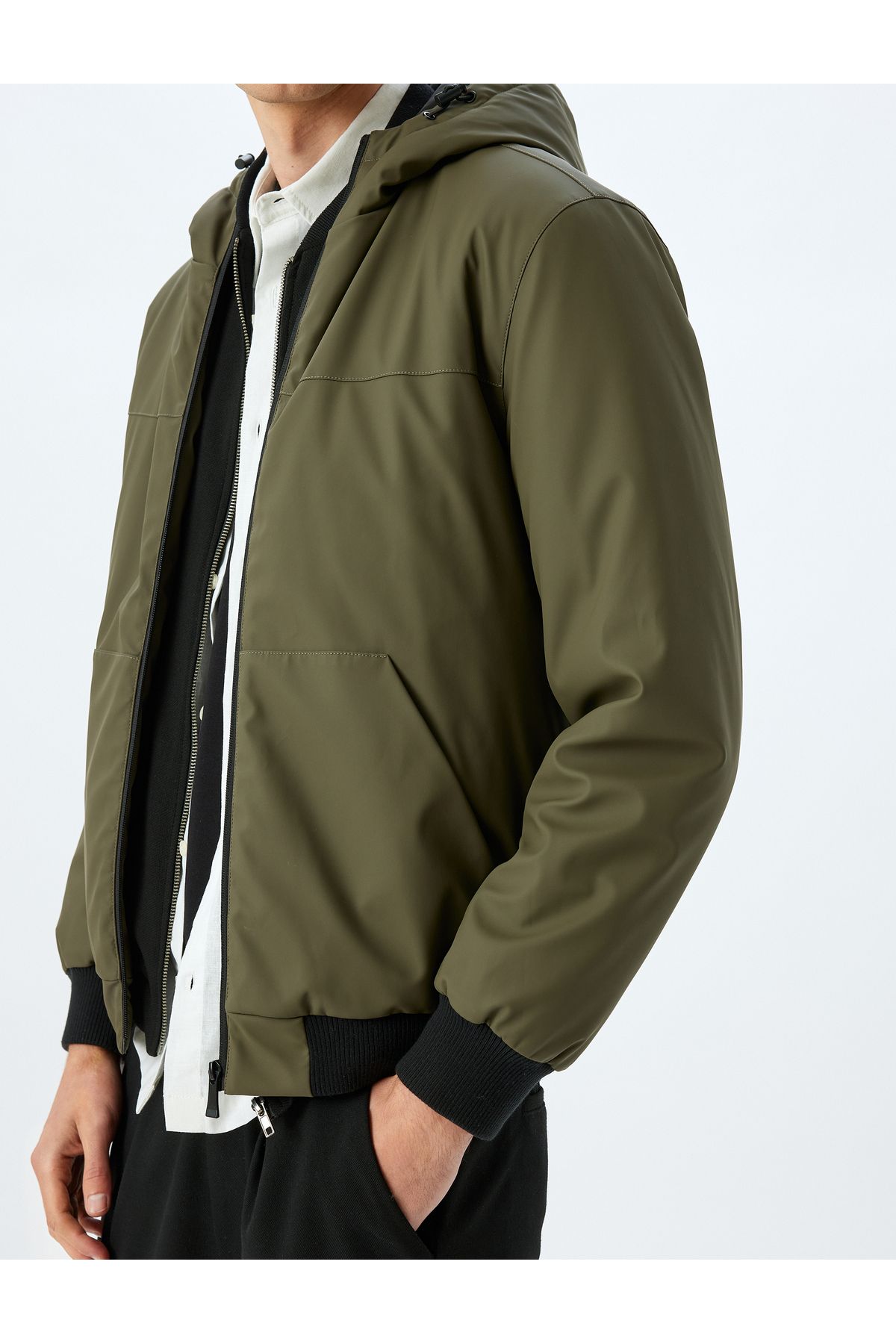 Koton-Slim Fit Zippered Seasonal Jacket 5