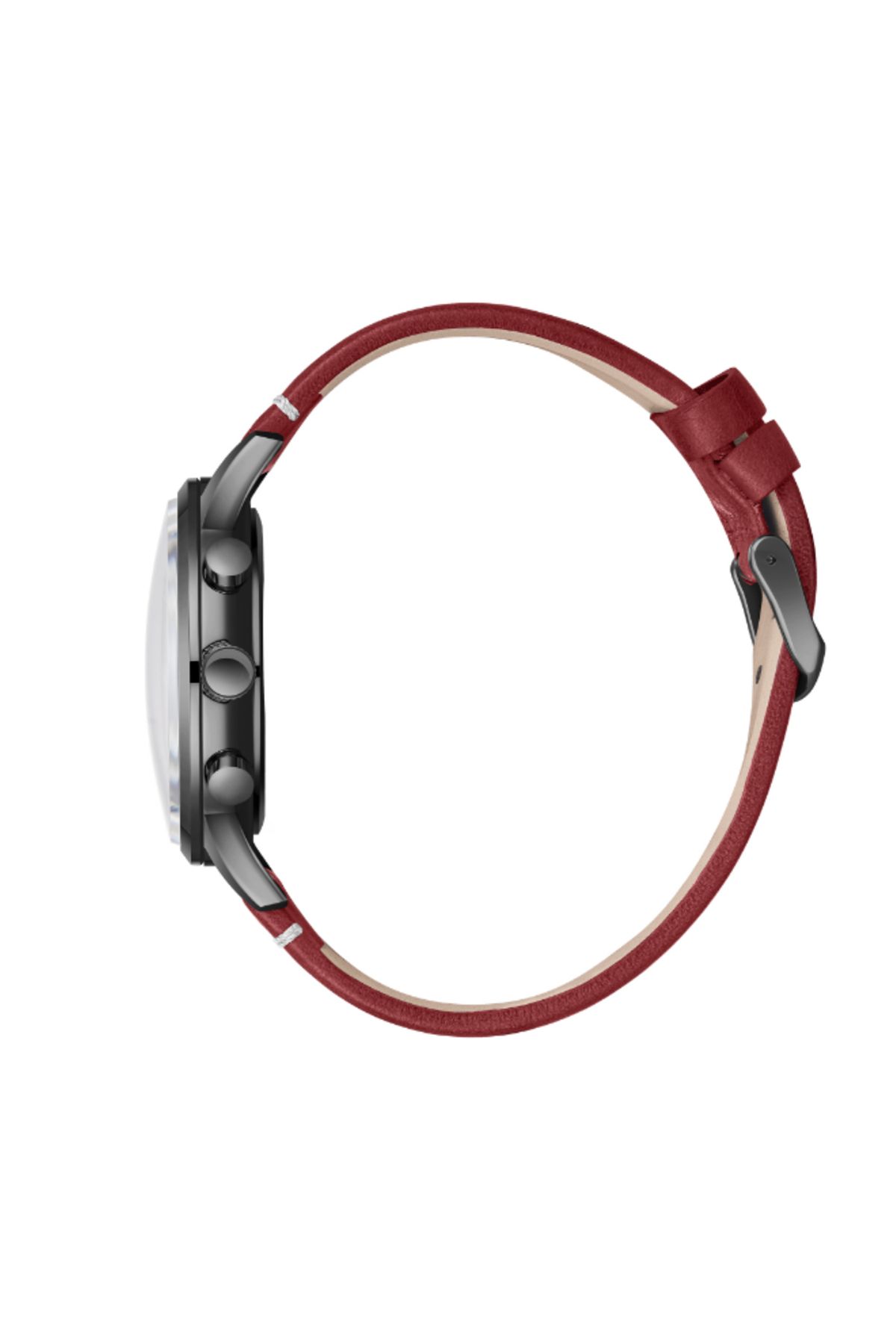 Lee Cooper-LC08001.688 Men Multi Function Display Watch & Leather Strap Red 3
