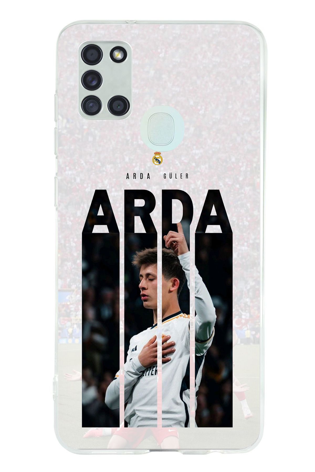 TechTree Samsung Galaxy A21s Uyumlu Arda Güler Sevinç Şeffaf Silikon Kılıf