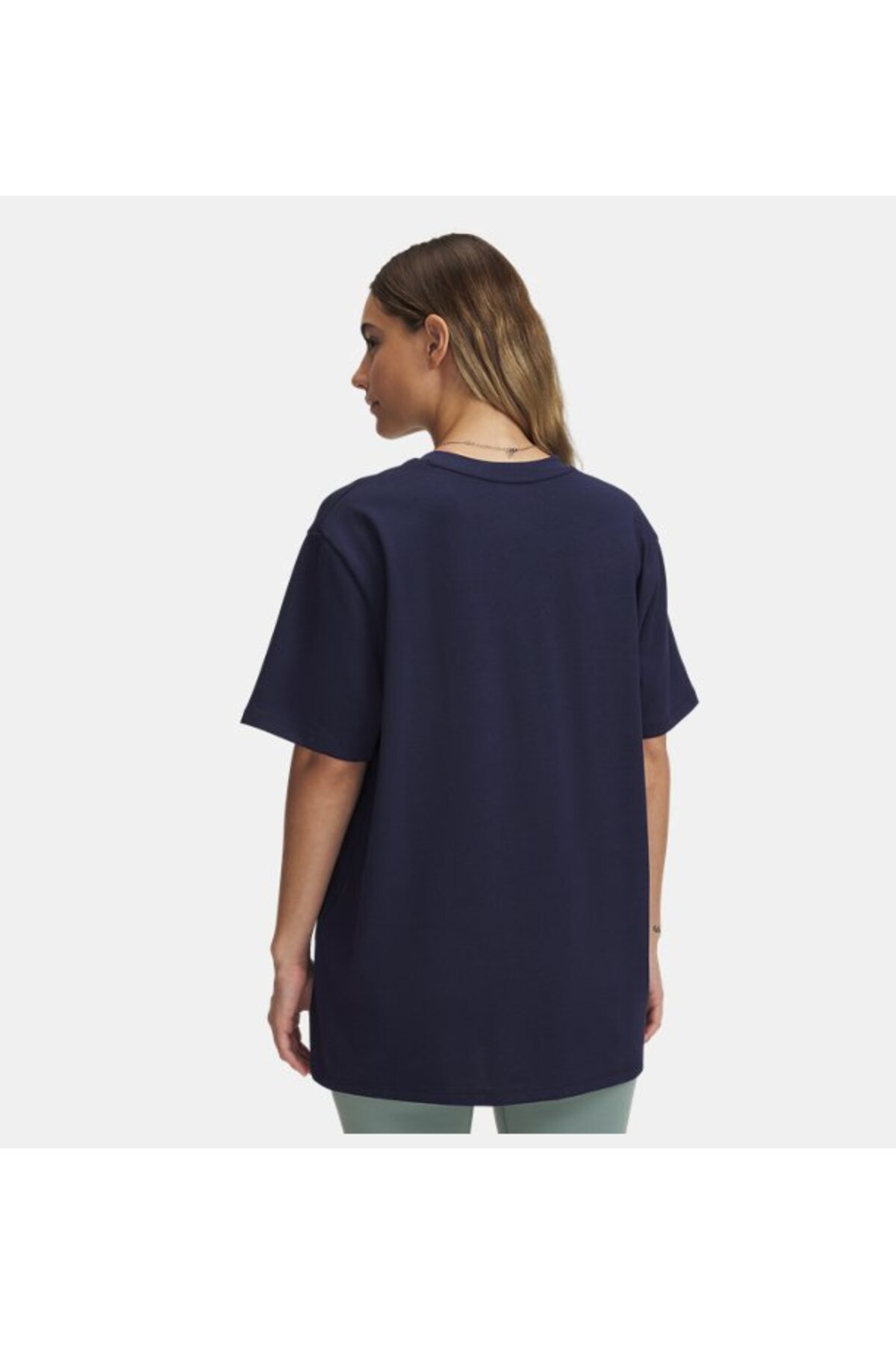 Under Armour Kadın UA Heavyweight Oversize Collegiate T-shirt 1389749-410 görsel 2