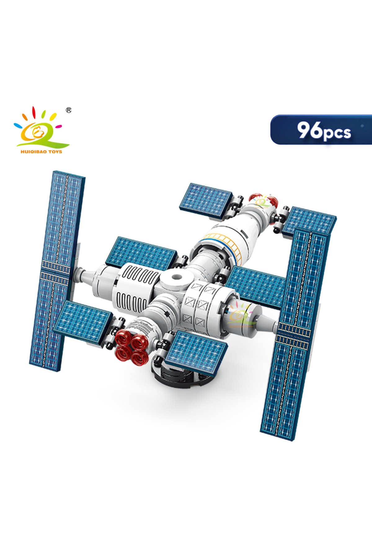 Choice-NO.81 NO box HUIQIBAO Mini Aviation Manned Rocket Model Building Blocks Space Aerospace Station Bric 1