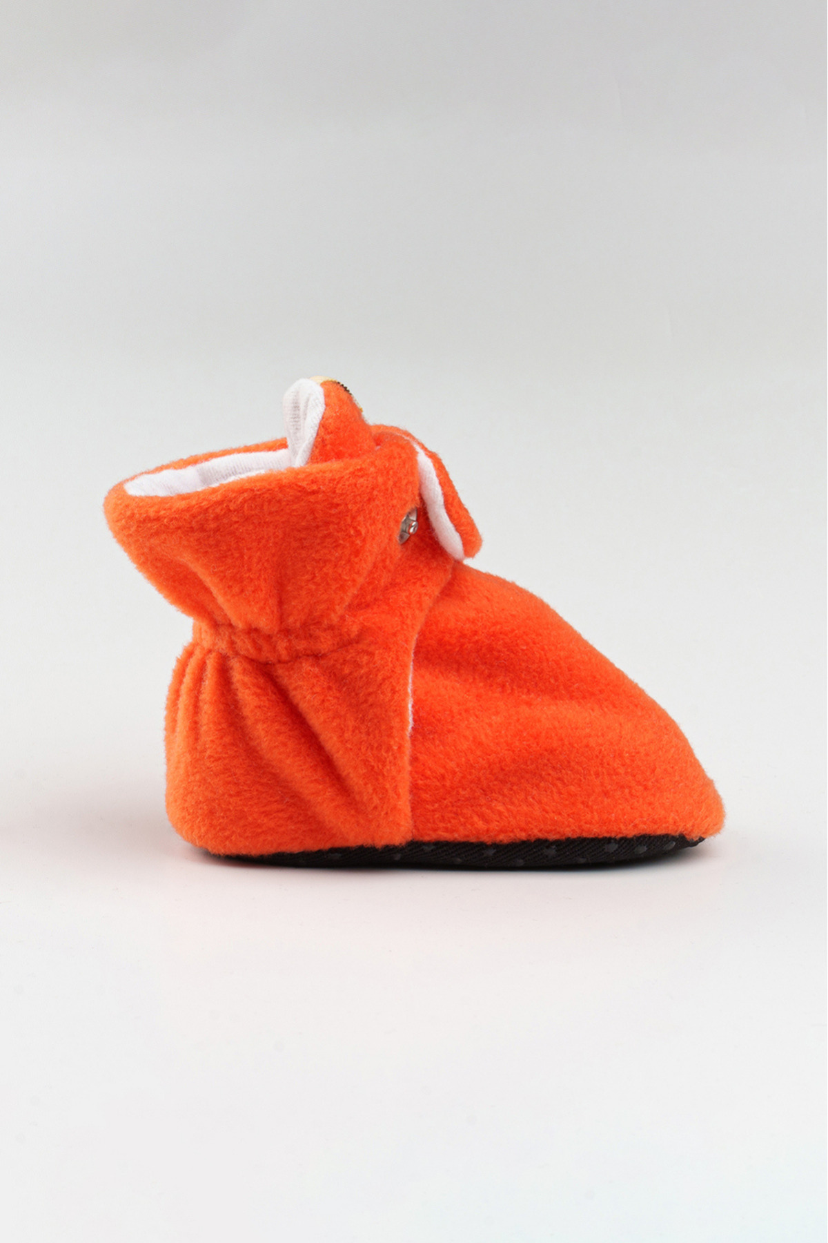 pufien Organik Pamuk Astarlı, Bebek İlk Adım Ayakkabısı, Kaydırmaz Taban, Bebek Pandufu, Turuncu Patik fotoğrafı 6 (önizleme)