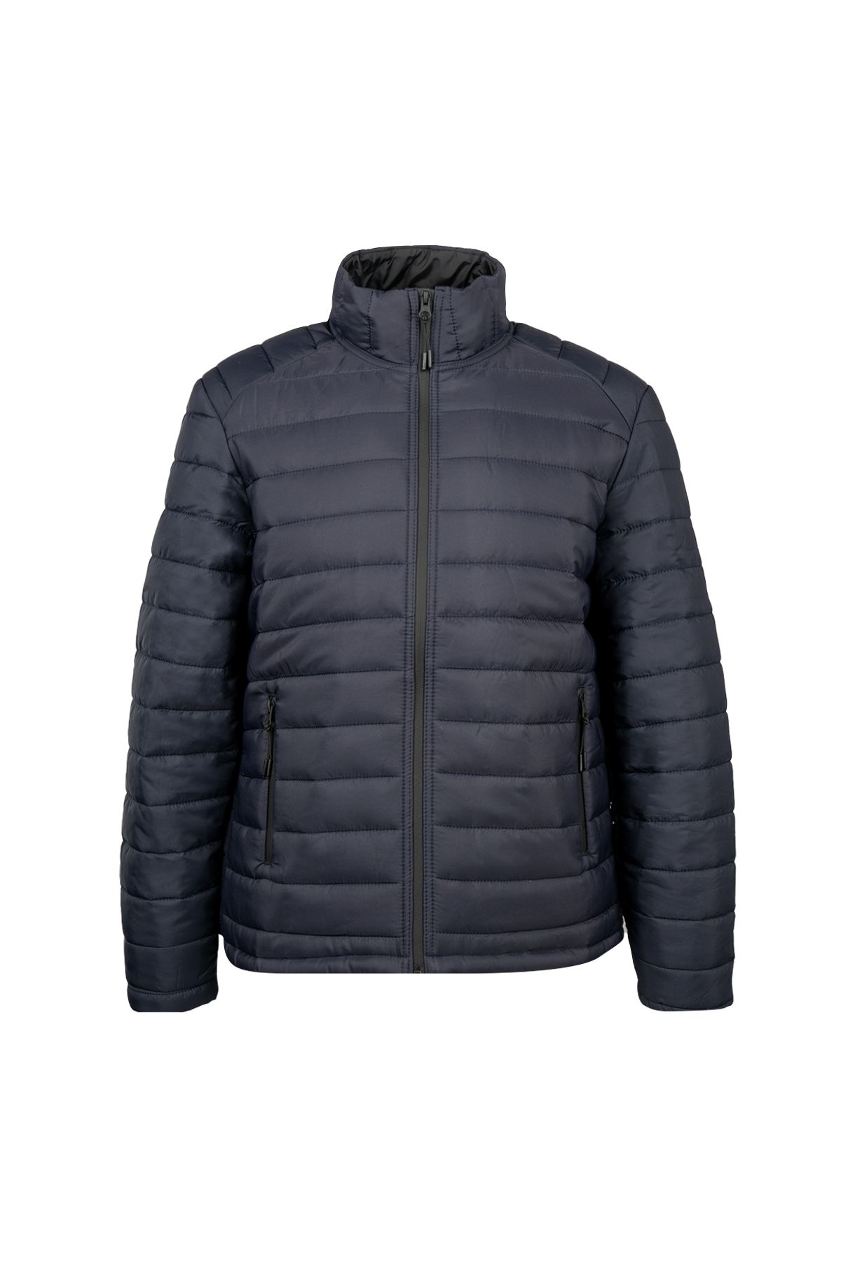 Hatemoğlu-Navy Blue Regular Fit Judge Collar Puffer Jacket 1