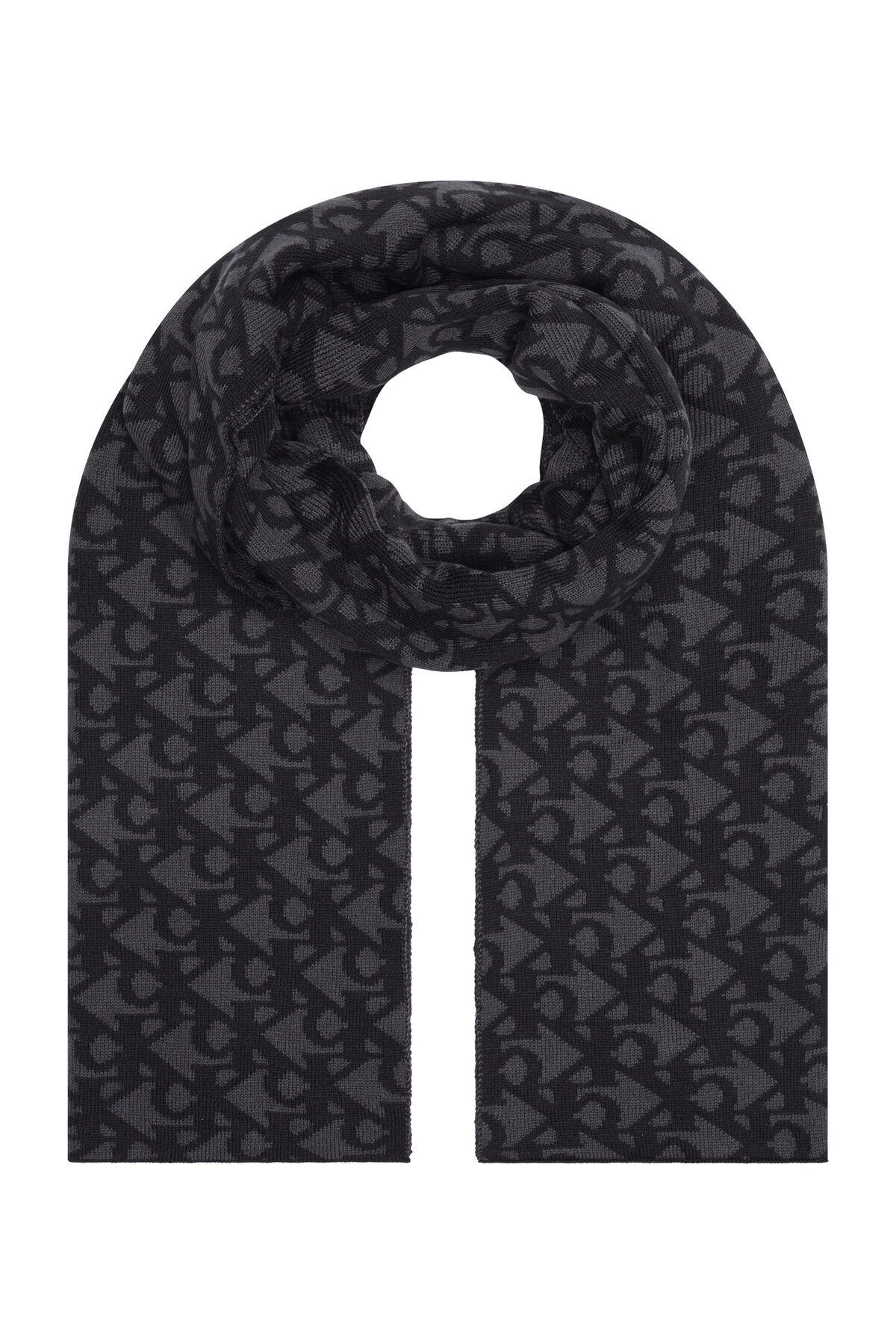 Calvin Klein-Black Aop Scarf Scarf 1