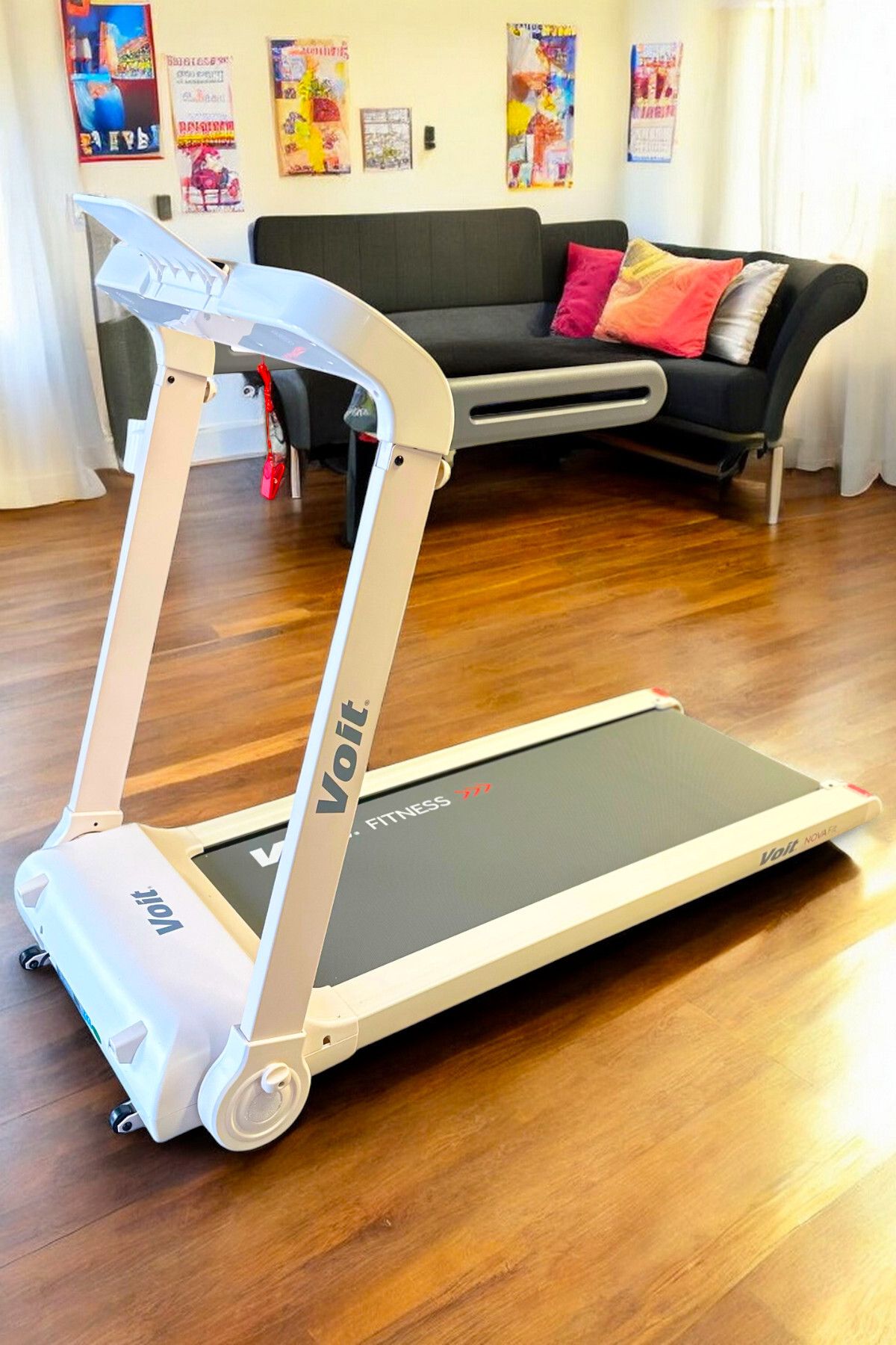 Novafit Koşu Bandı Bluetooth Uygulamalı Hoparlörlü Led Ekran Katlanabilir 46cm Geniş Bant
