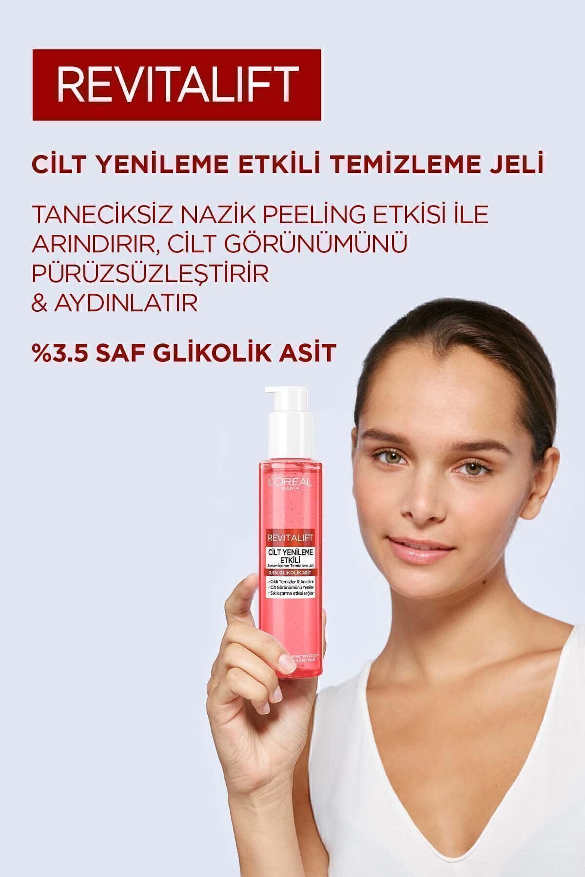 ژل پاک کننده موثر پوست لورآل پاریس Revitalift 150 میلی لیتر - گلیکولیک اسید L'Oreal Paris