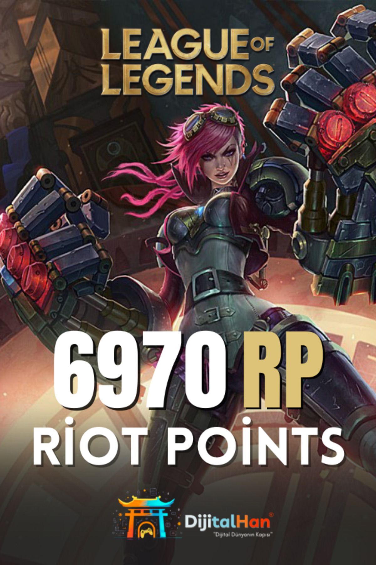 dijitalhan League Of Legends 6970 RP (Riot Points)