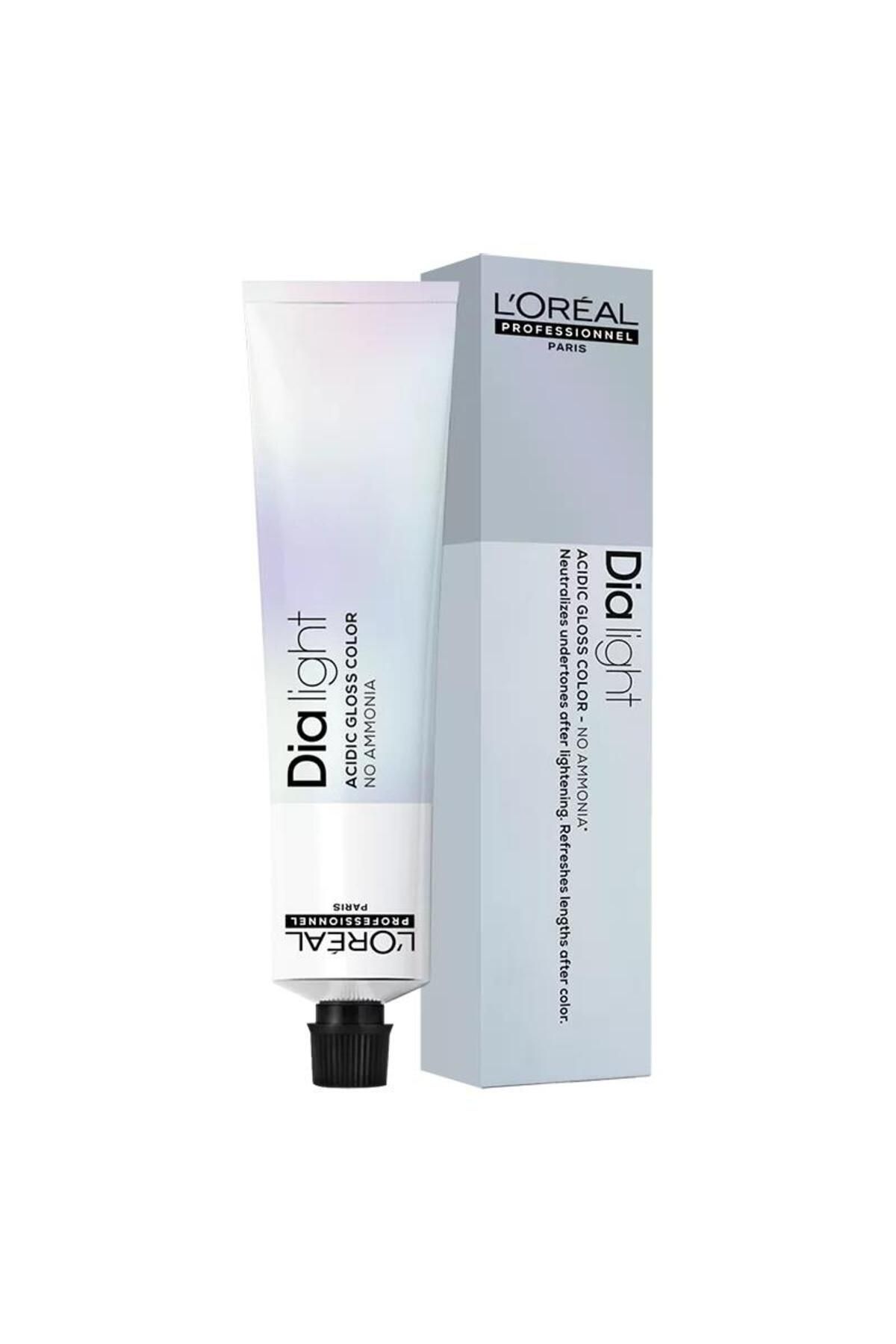 رنگ موی دیا لایت بدون آمونیاک 50 میلی لیتری 6 قهوه ای تیره L'oreal Professionnel