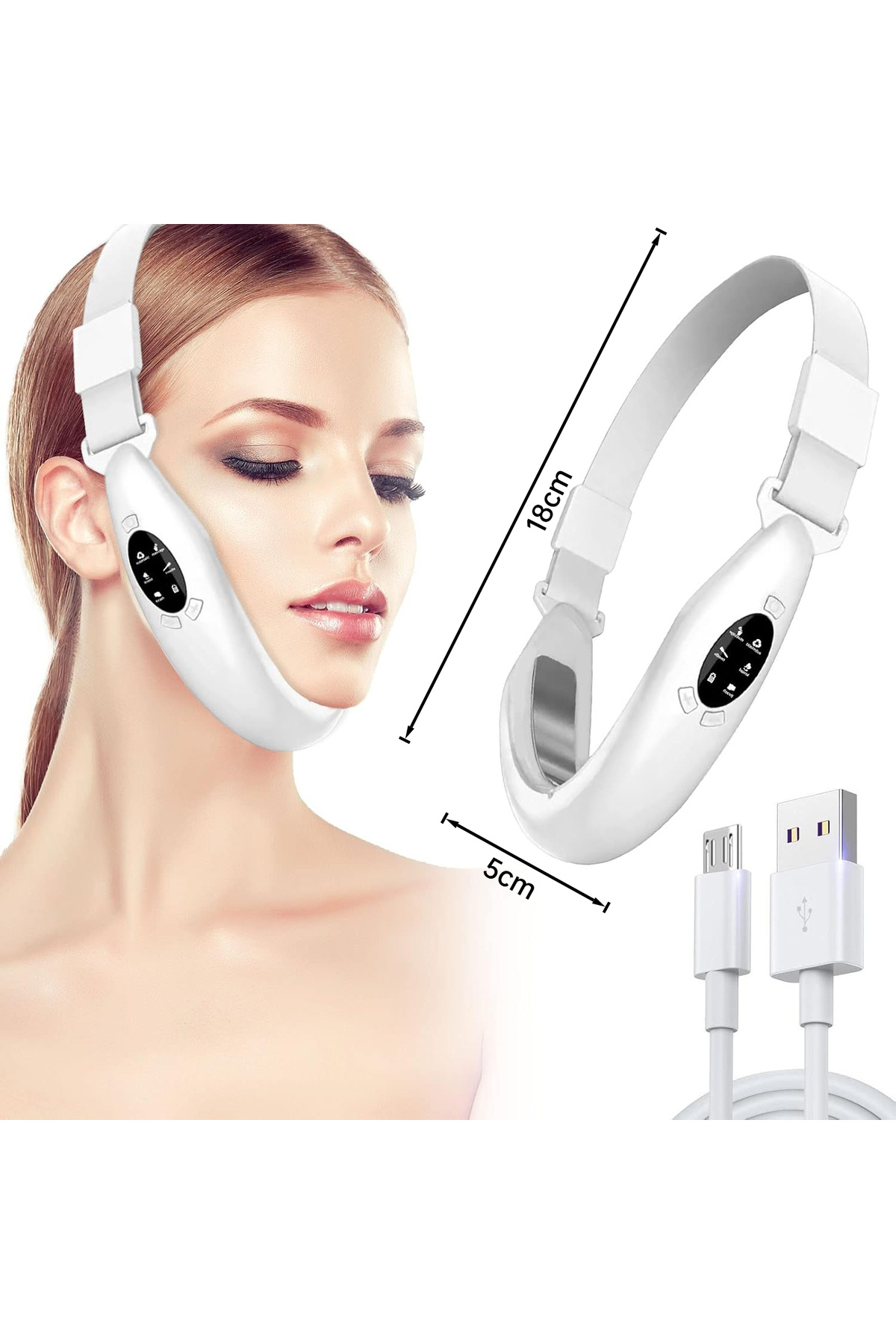 COOYA-Portable Skin Tightening Beauty Instrument, Electric V Line Shaping, 5 Modes, 8 Levels,for face 4