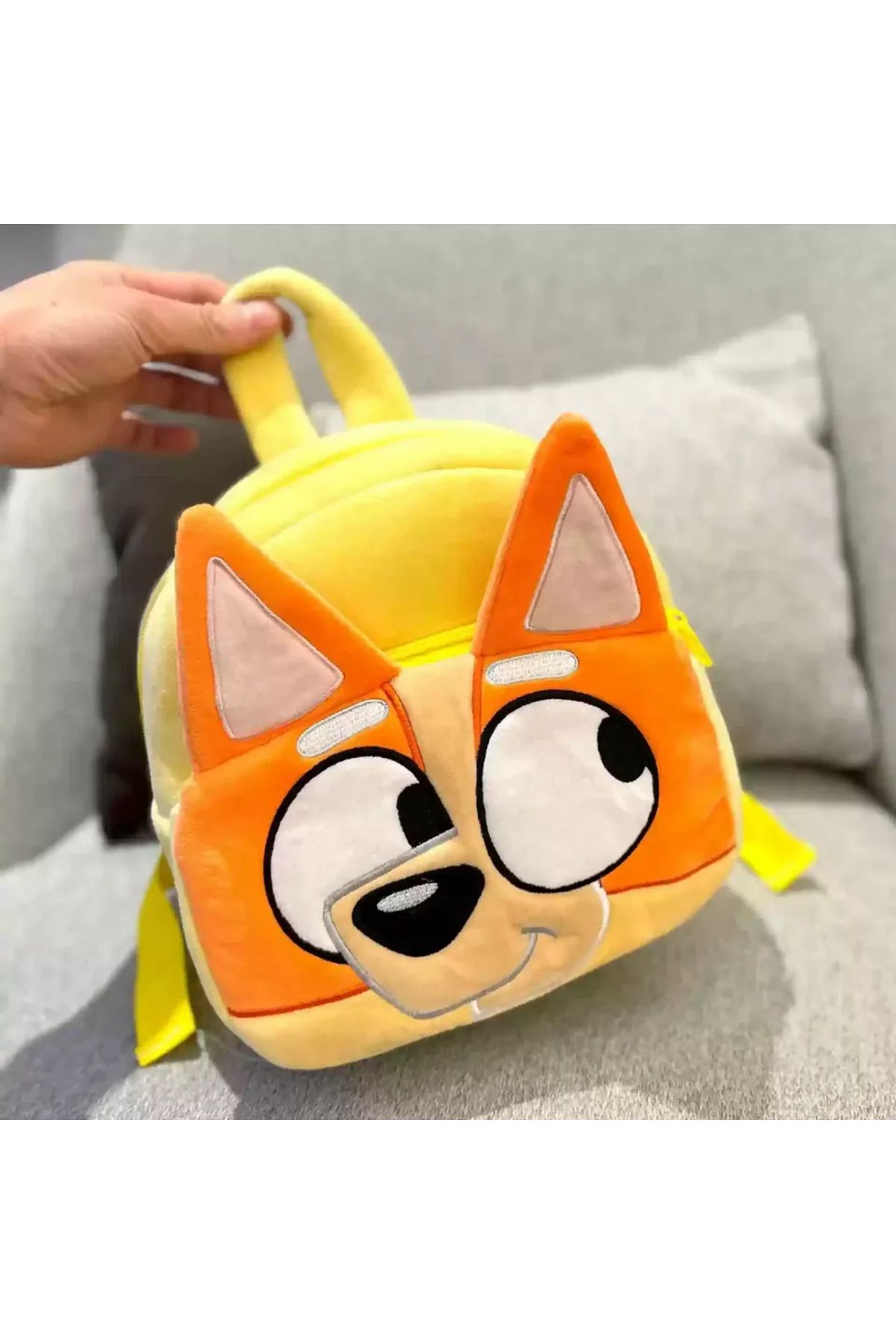 Choice-orange Cartoon Bluey Family Cosplay Kindergarten Children Schoolbag Bluebin Dog Backpack Kawaii Blue 1
