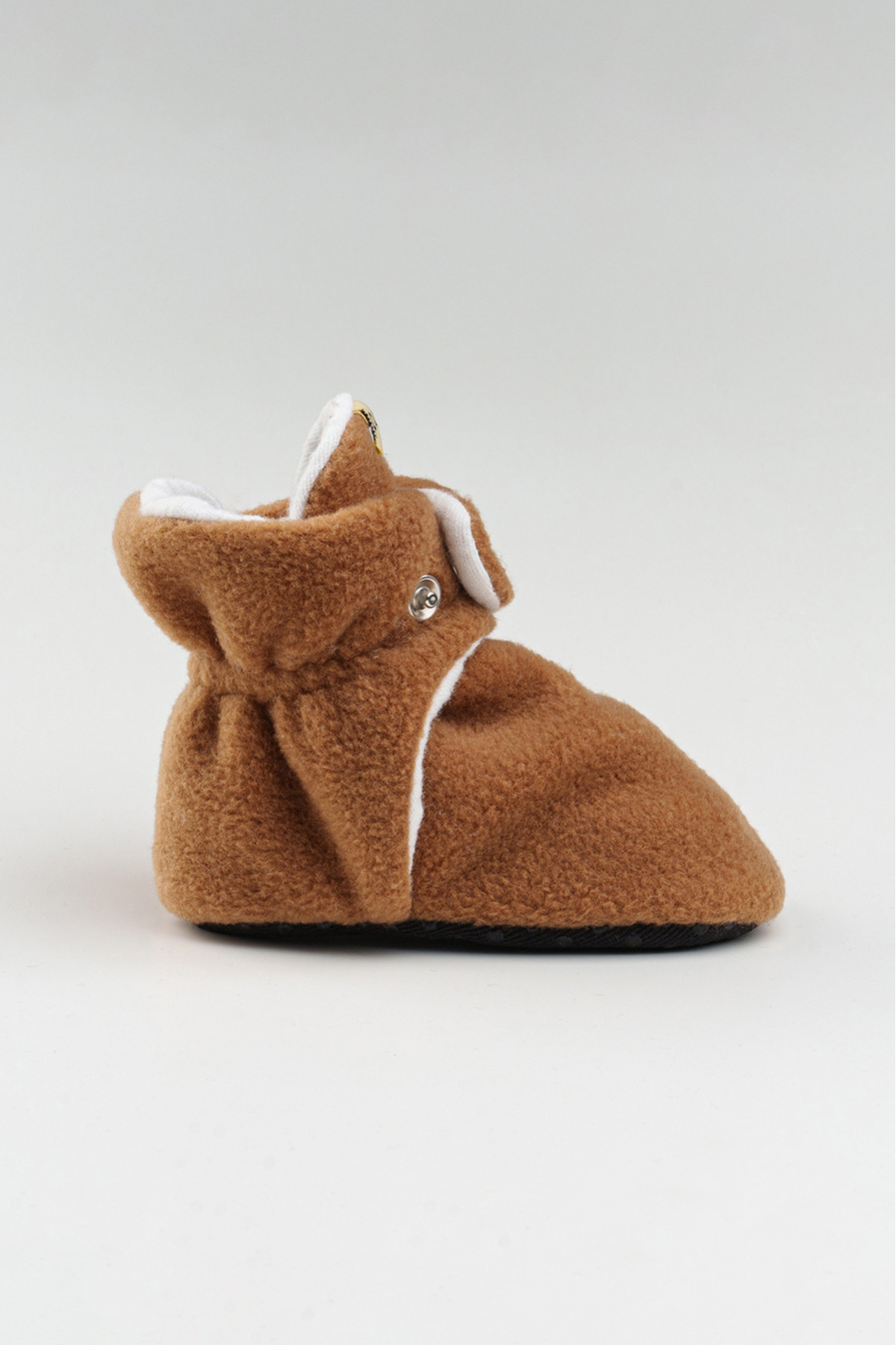 pufien Organik Pamuk Astarlı, Bebek İlk Adım Ayakkabısı, Kaydırmaz Taban, Bebek Pandufu, Kahverengi Patik fotoğrafı 6 (önizleme)