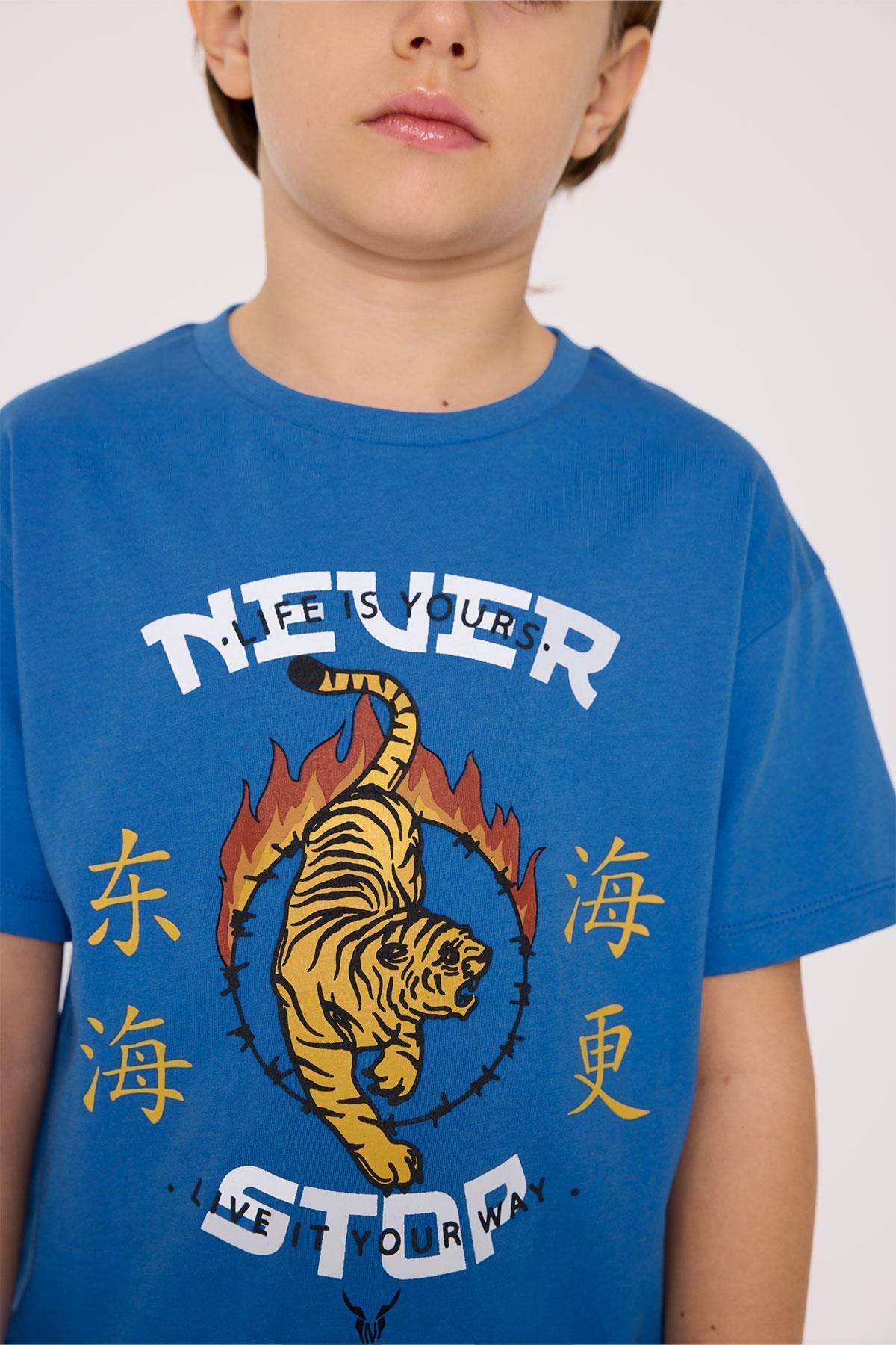 Nebbati-Bg Store Boy's Blue Tshirt 3