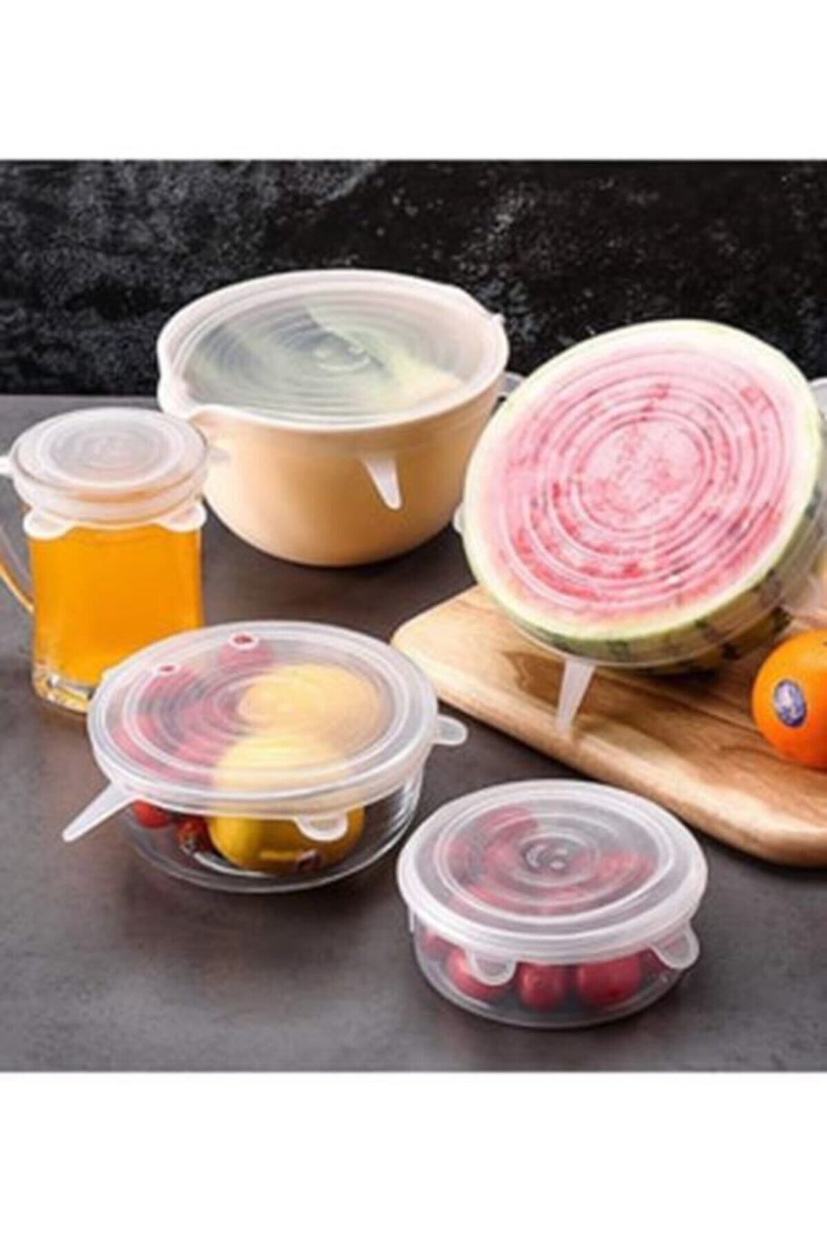 Mikasso Pratik Streç Silikon Silikon Kapak Streç Kapak 6 Farklı Boy