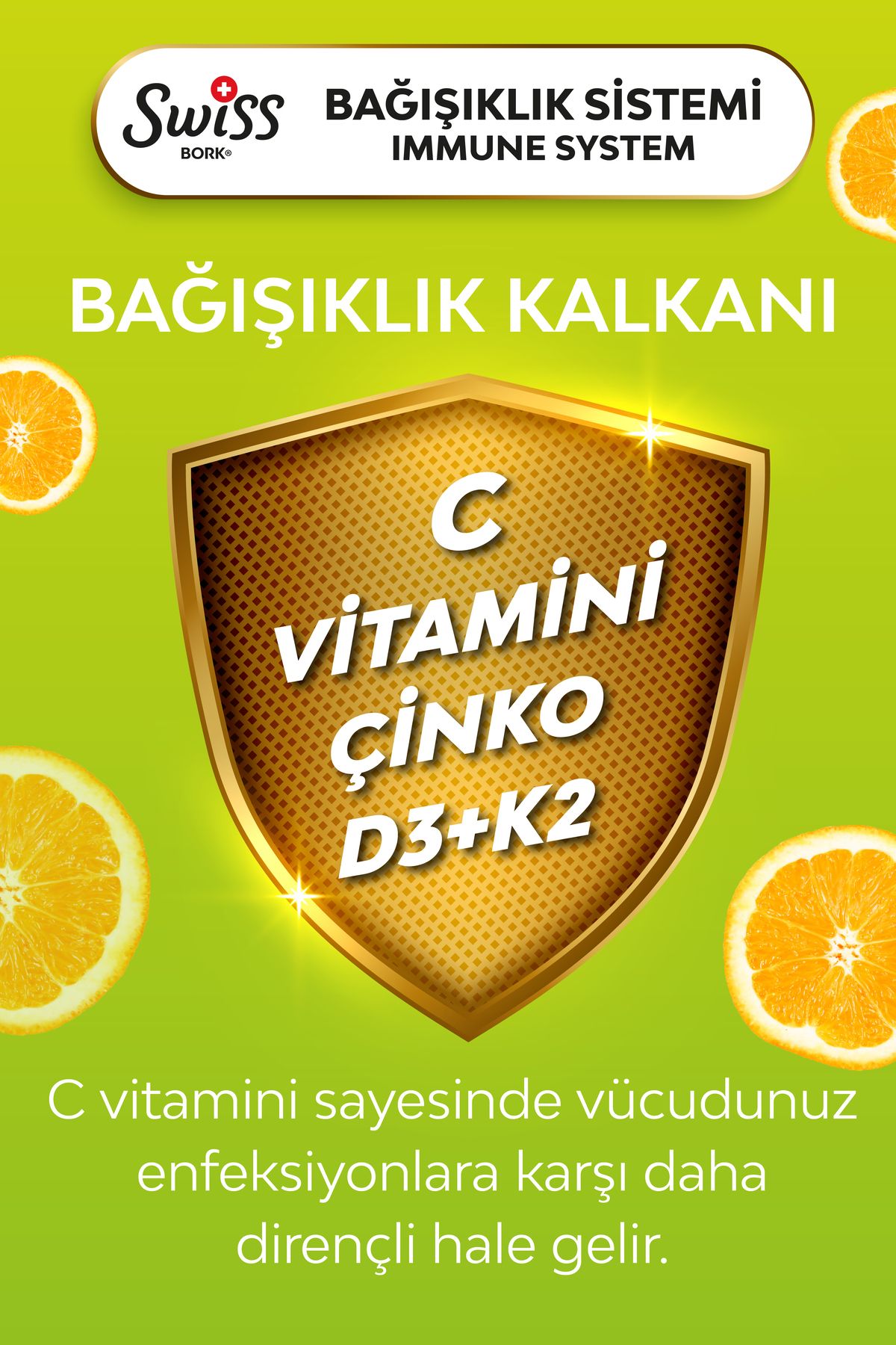 Bork Swiss Natural-C Complex Effervescent Tablets 20 Pack Multivitamin and Mineral Effervescent Vitamin D - K2 - Zinc 2