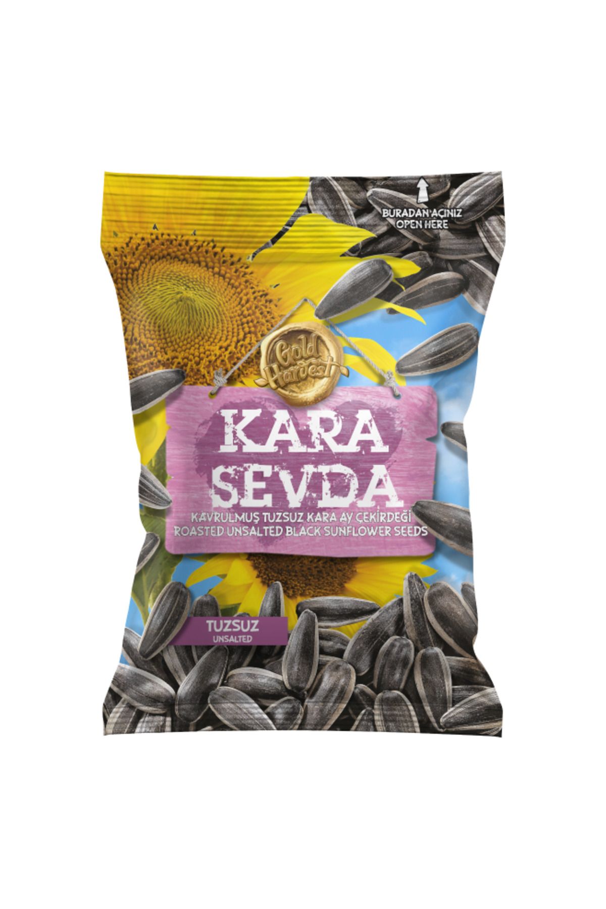 Gold Harvest Kara Sevda Tuzsuz Siyah Ayçekirdeği 225 gr