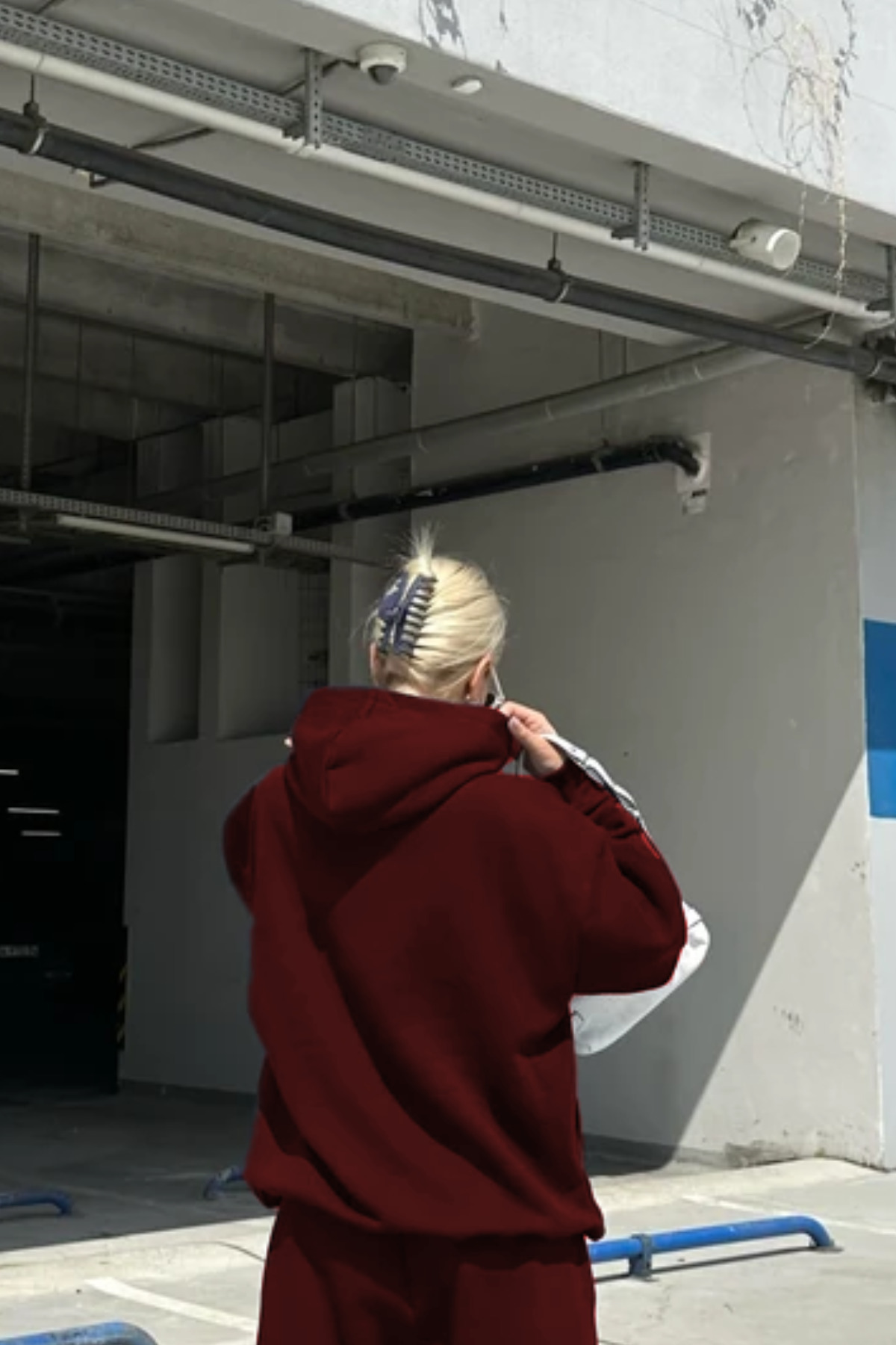 YAKAMEL Kadın Oversize Şardonlu Kalın Mevsimlik Sweatshirt görsel 2