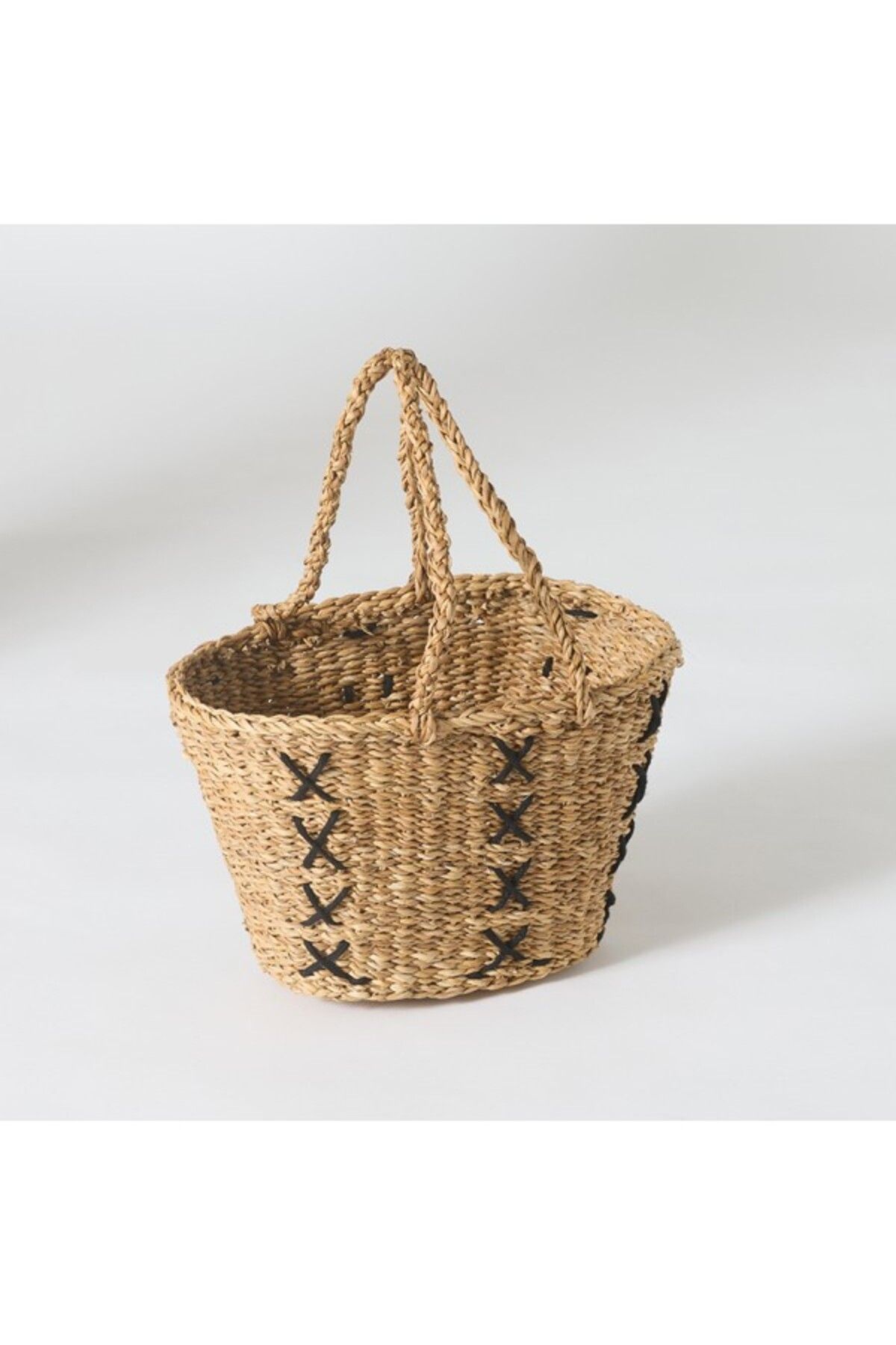 Home Box-Naturaloom Stitch Rectangular Conical Kitchen Basket 45x28x25 cm 6