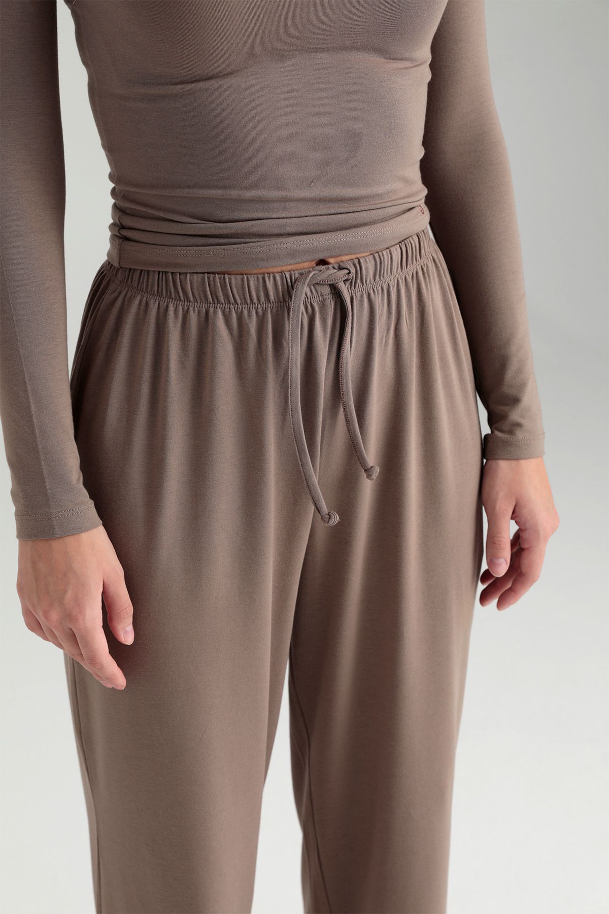 SHEISMONO-Mastering Collar Trousers - Ultra Soft Lace up Set 5