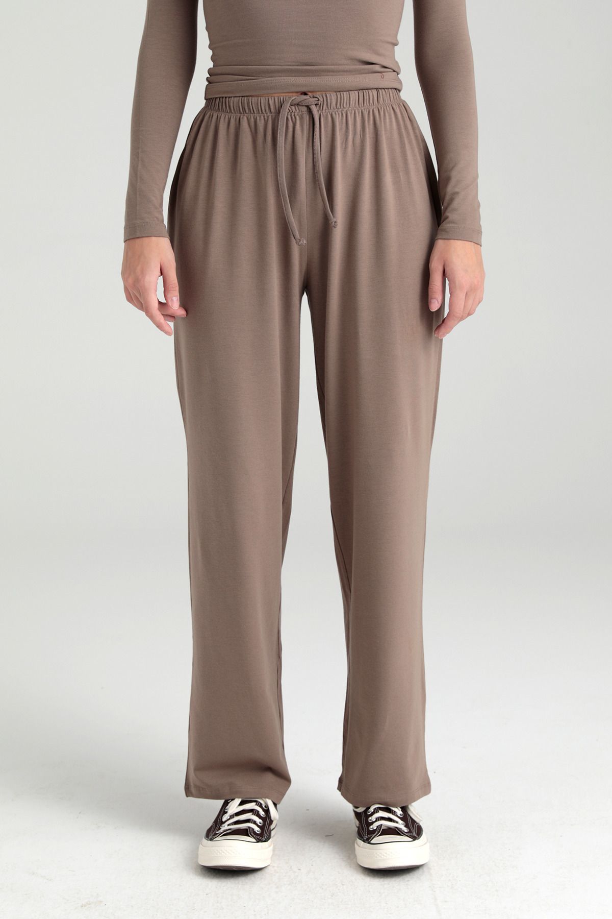 SHEISMONO-Mastering Collar Trousers - Ultra Soft Lace up Set 4