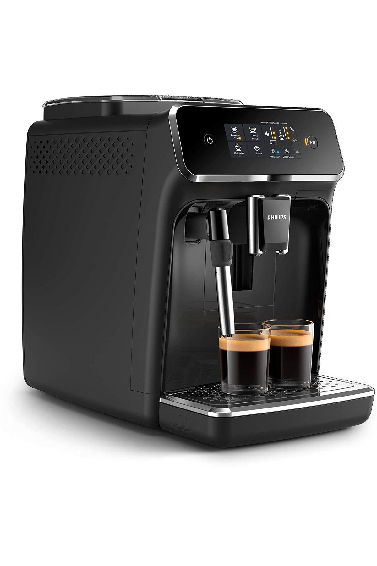 Philips-Espressor automat Philips EP2224/10, 2 Bauturi , Rasnita Ceramica, Sistem Spumare a Laptelui, Negru 3