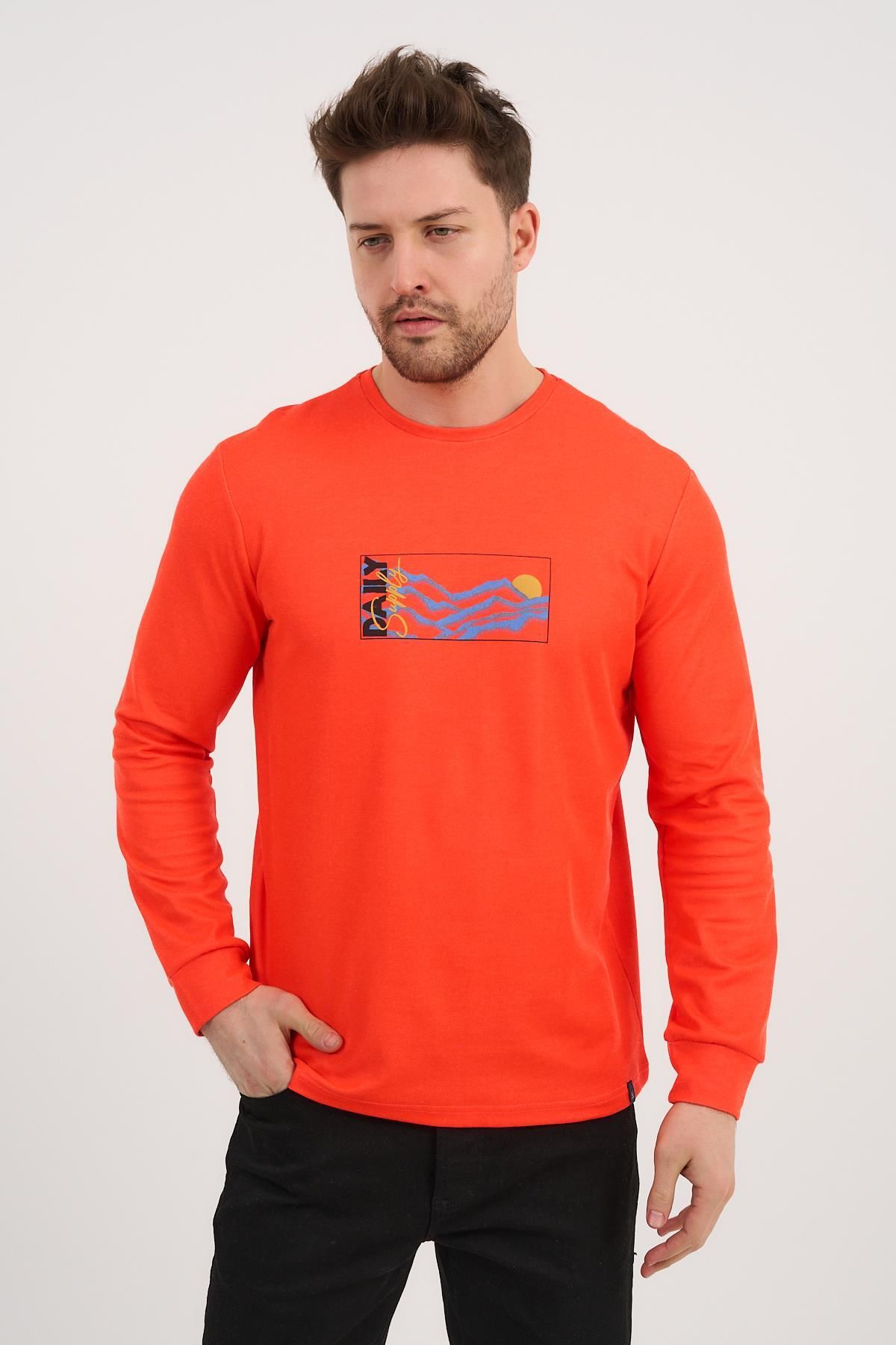 ALEXANDERGARDI-Crew Neck Printed Long Sleeve Sweatshirt (E25-724A) 1