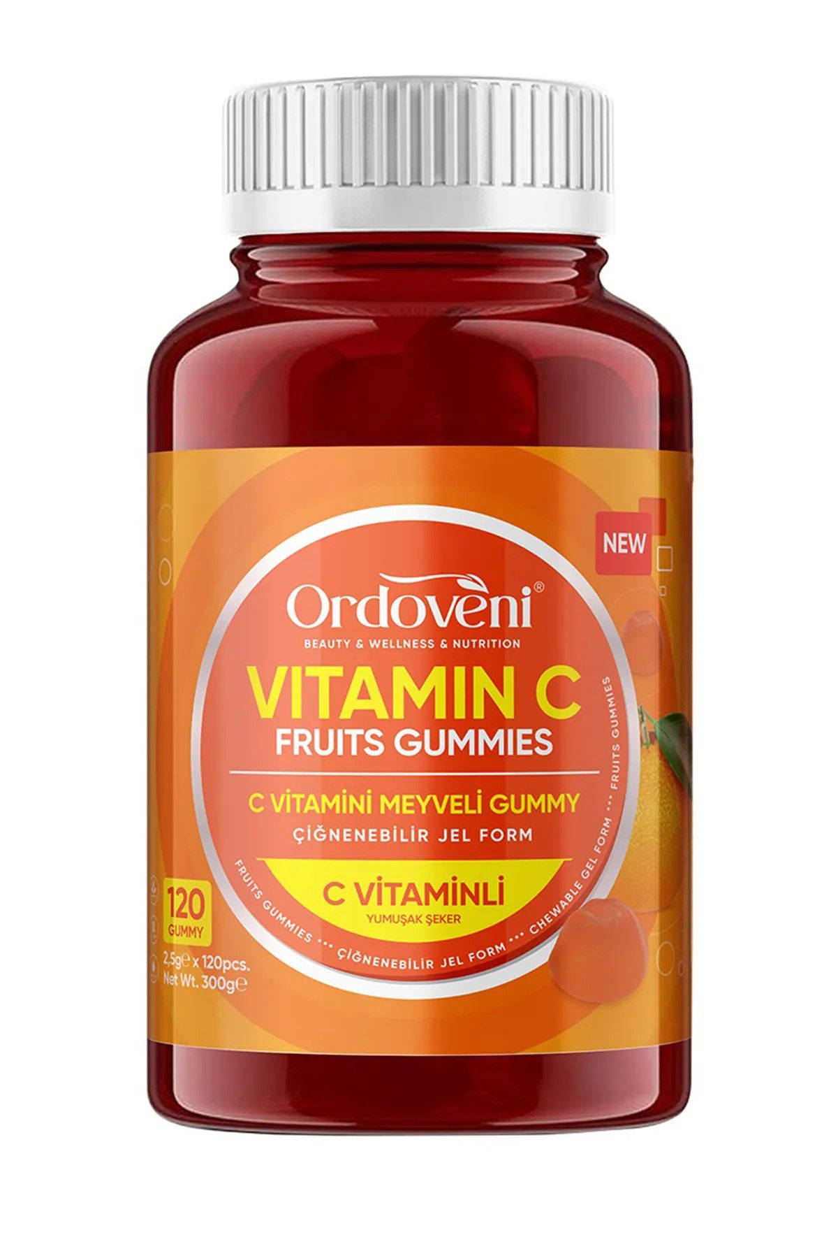 % 100 Doğal C Vitamini Gummies – Bağışıklık Sistemi Destekleyici, Şekersiz & Lezzetli Takviye