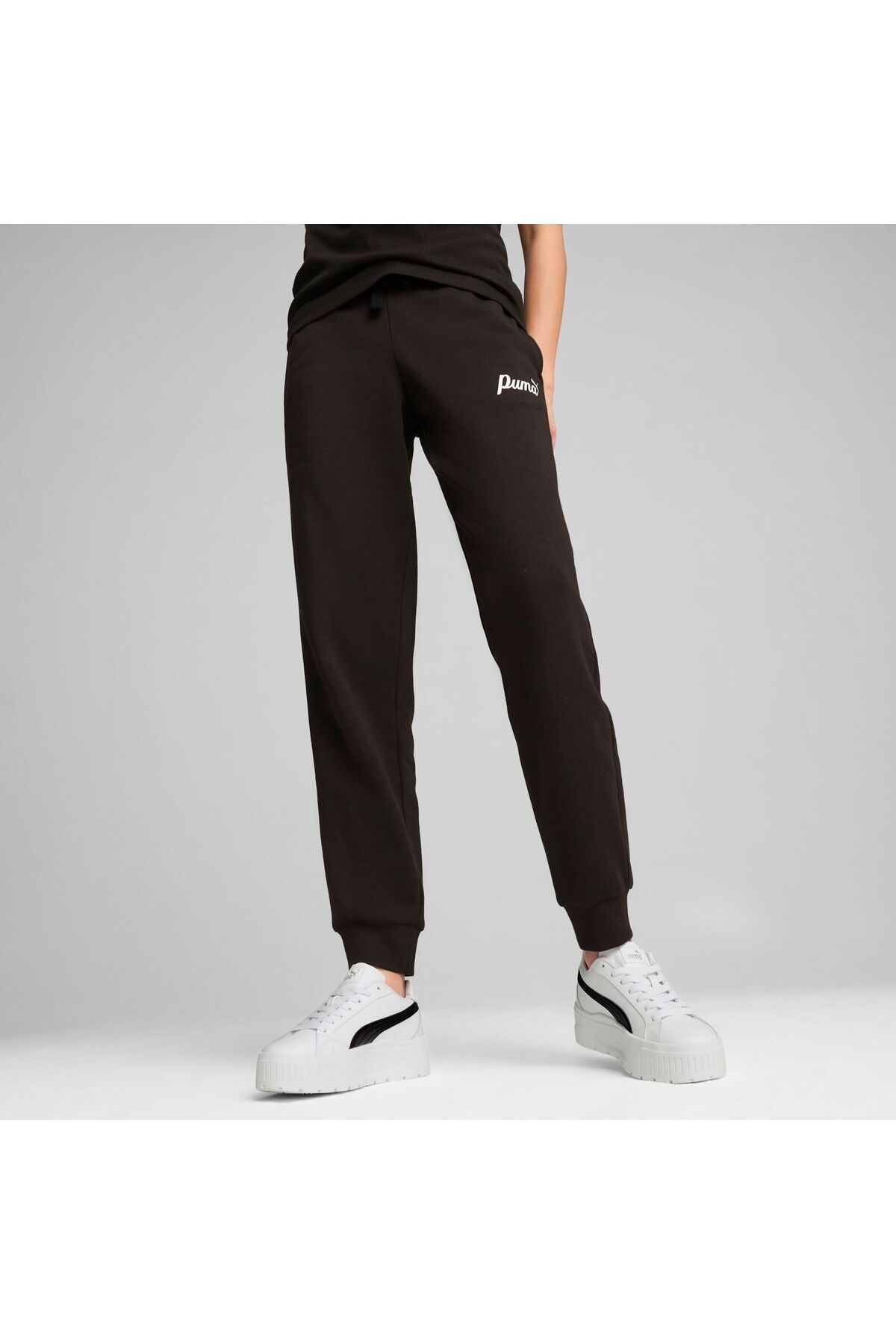 Puma-PUMA women's ESS+ SCRIPT PANTS FL sweatpants - 68153601 3