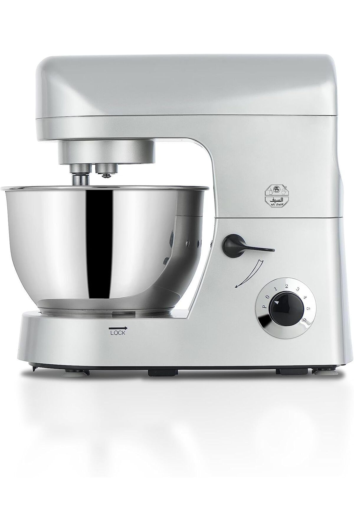 ALSAIF-Professional Electric Mixer 5.2l Capacity 1000w Power With 6 Speed Control Model H90 4