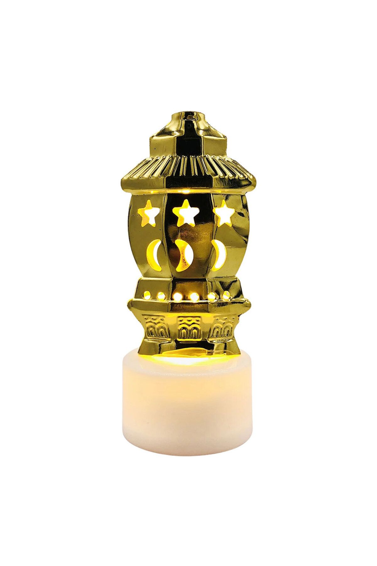 utku soydan 12 li Ramazan Ayaklı Led Işık Gold Renk Gün Işığı MZ6200-235