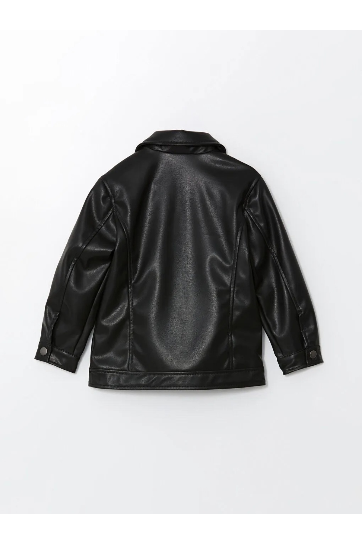 LC Waikiki LCW Kids Siyah Erkek Çocuk Deri Görünümlü Mont fotoğrafı 3 (önizleme)