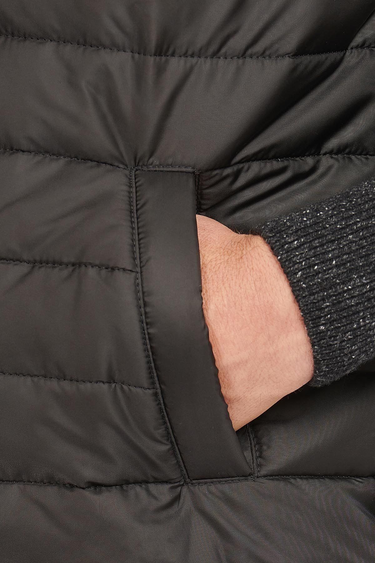 کت مشکی مردانه ZIP جلیقه BK31 سیاه اورجینال Barbour
