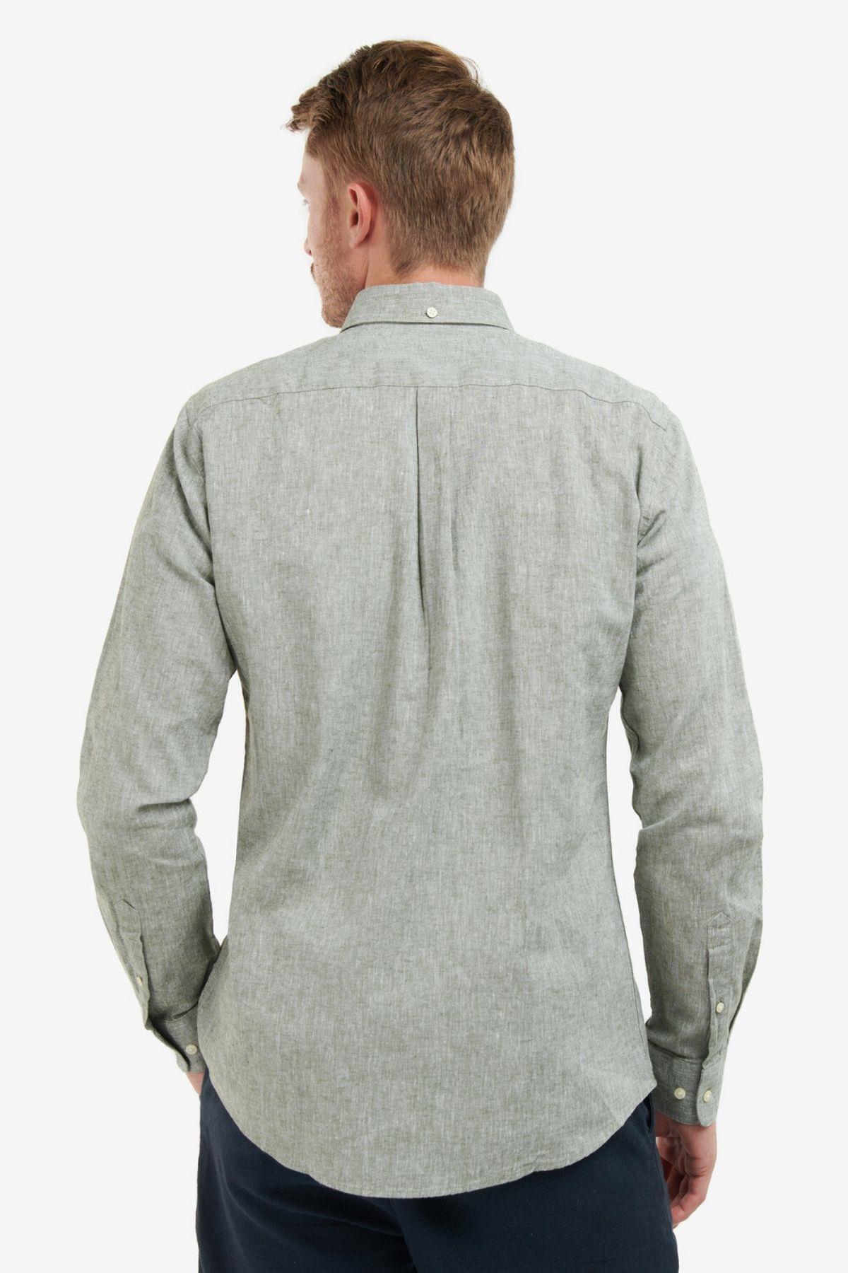پیراهن مردانه راسته آستین بلند | باربور Barbour MSH5090-OL311 - تصویر 5