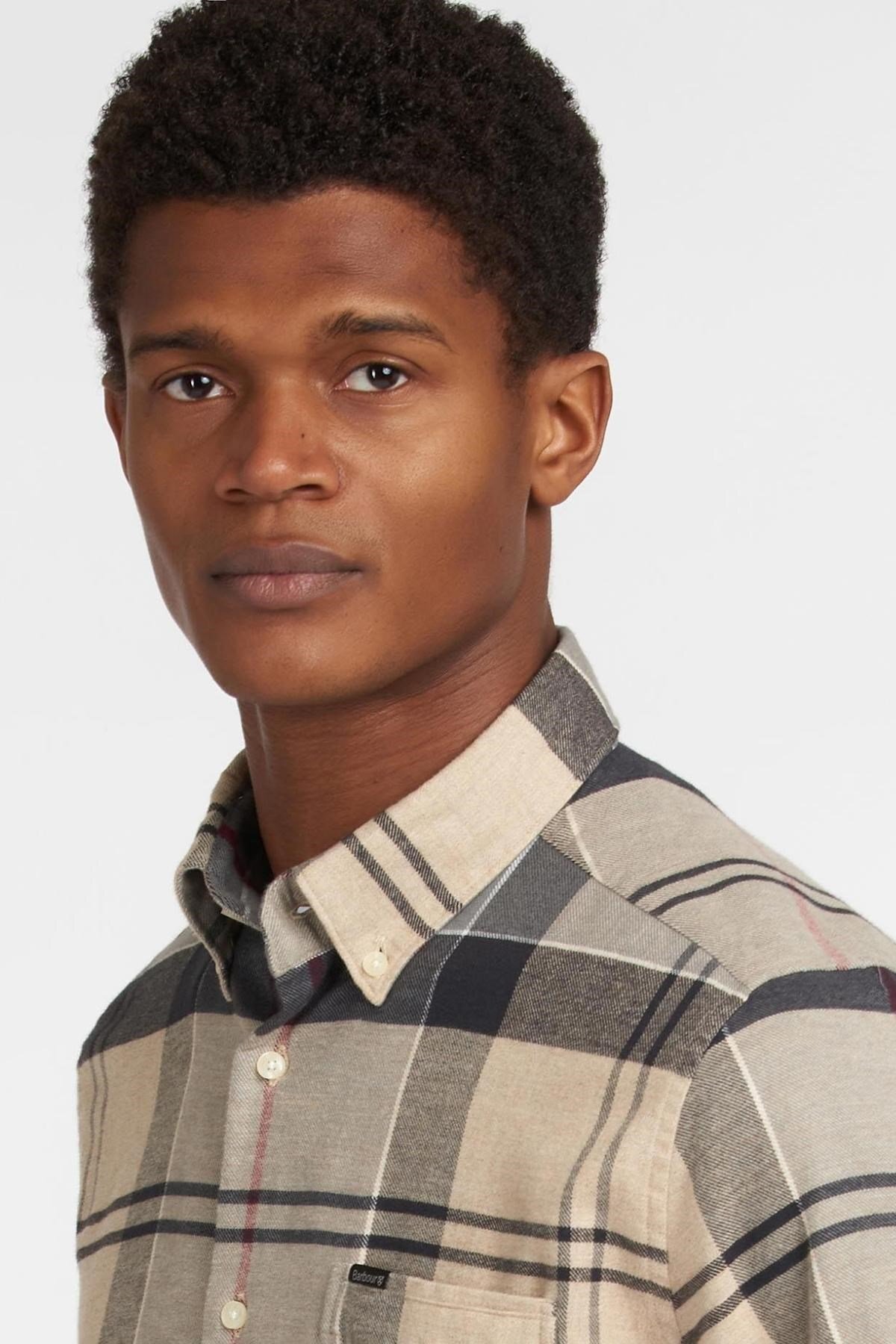 پیراهن مردانه راسته آستین بلند | باربور Barbour MSH4990-TN3 - تصویر 5