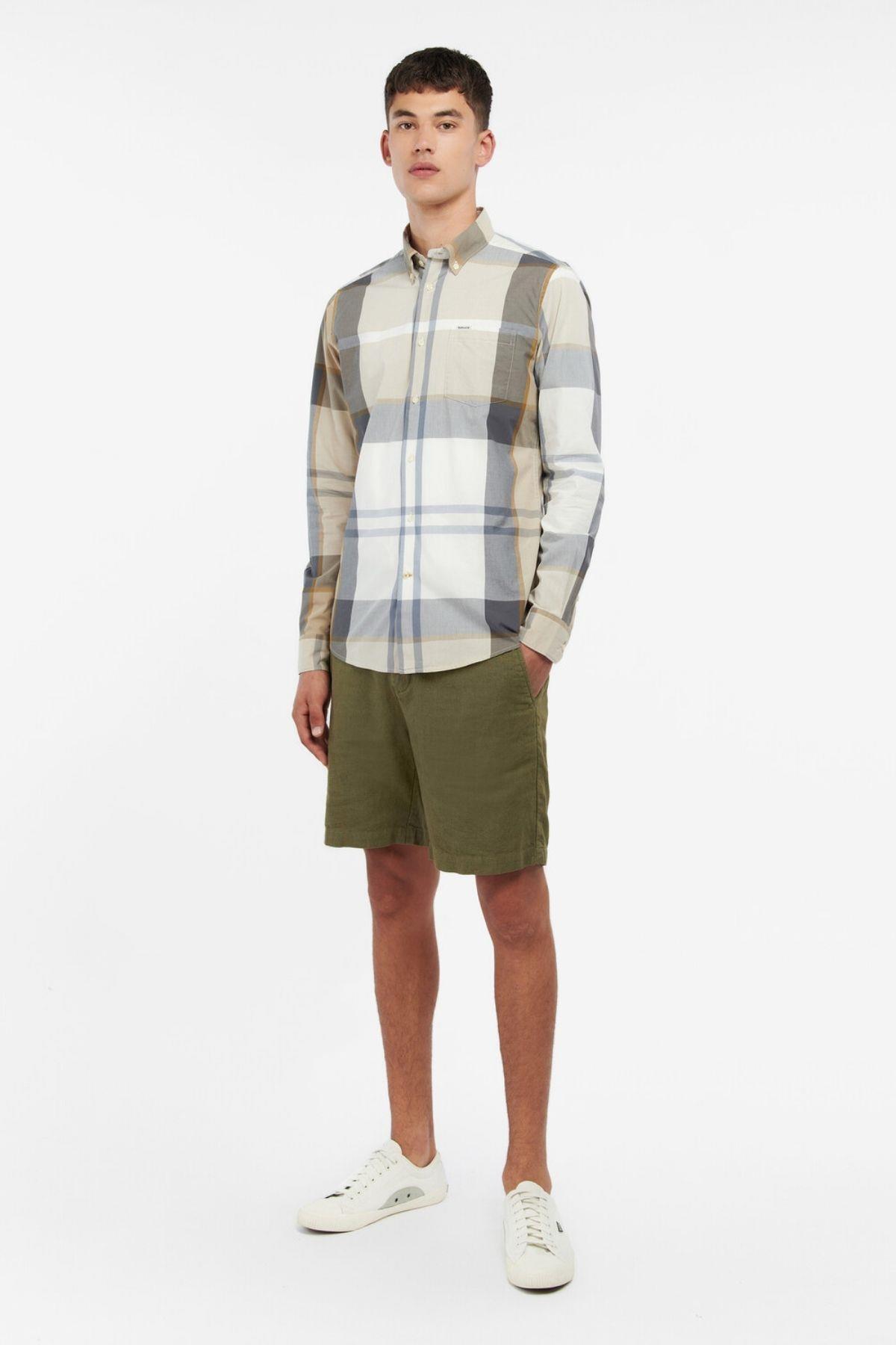 پیراهن مردانه راسته آستین بلند | باربور Barbour MSH5071-tn88 - تصویر 4