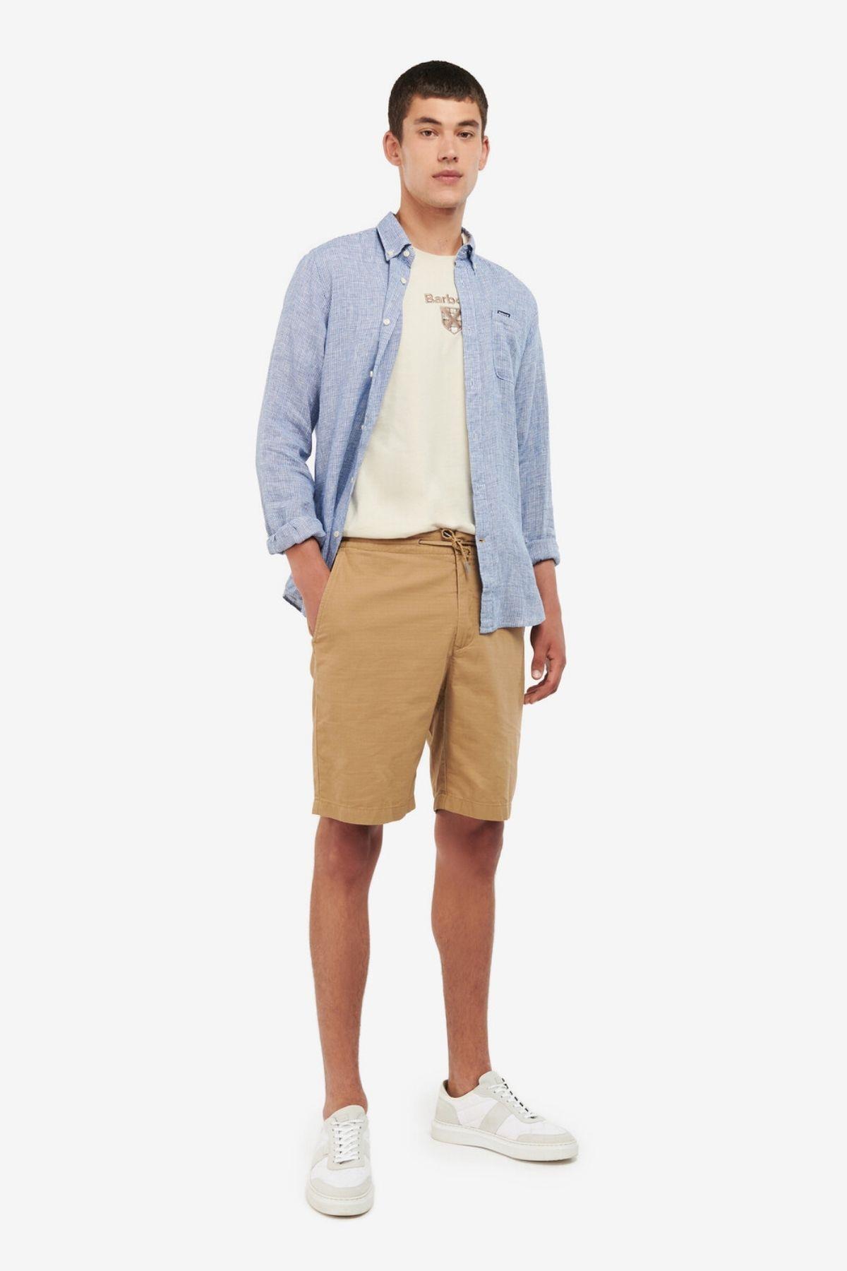 پیراهن مردانه راسته آستین بلند | باربور Barbour MSH5325-NY91 N - تصویر 3